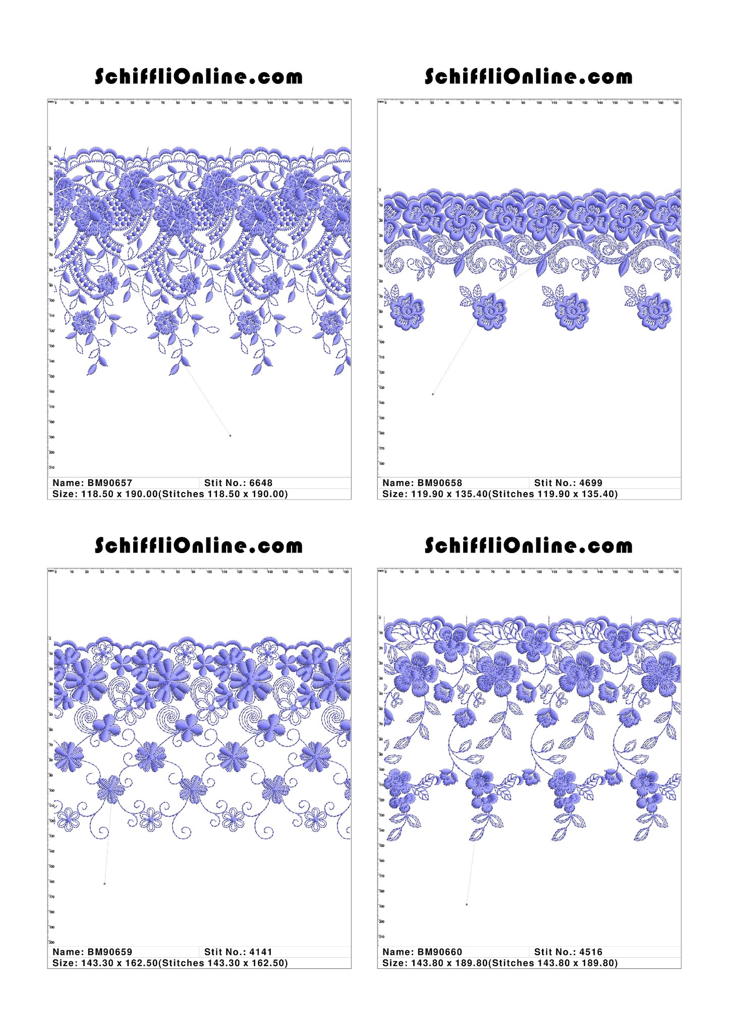 VOL 1 - BORDER MESH 8X4 - 500 DESIGNS