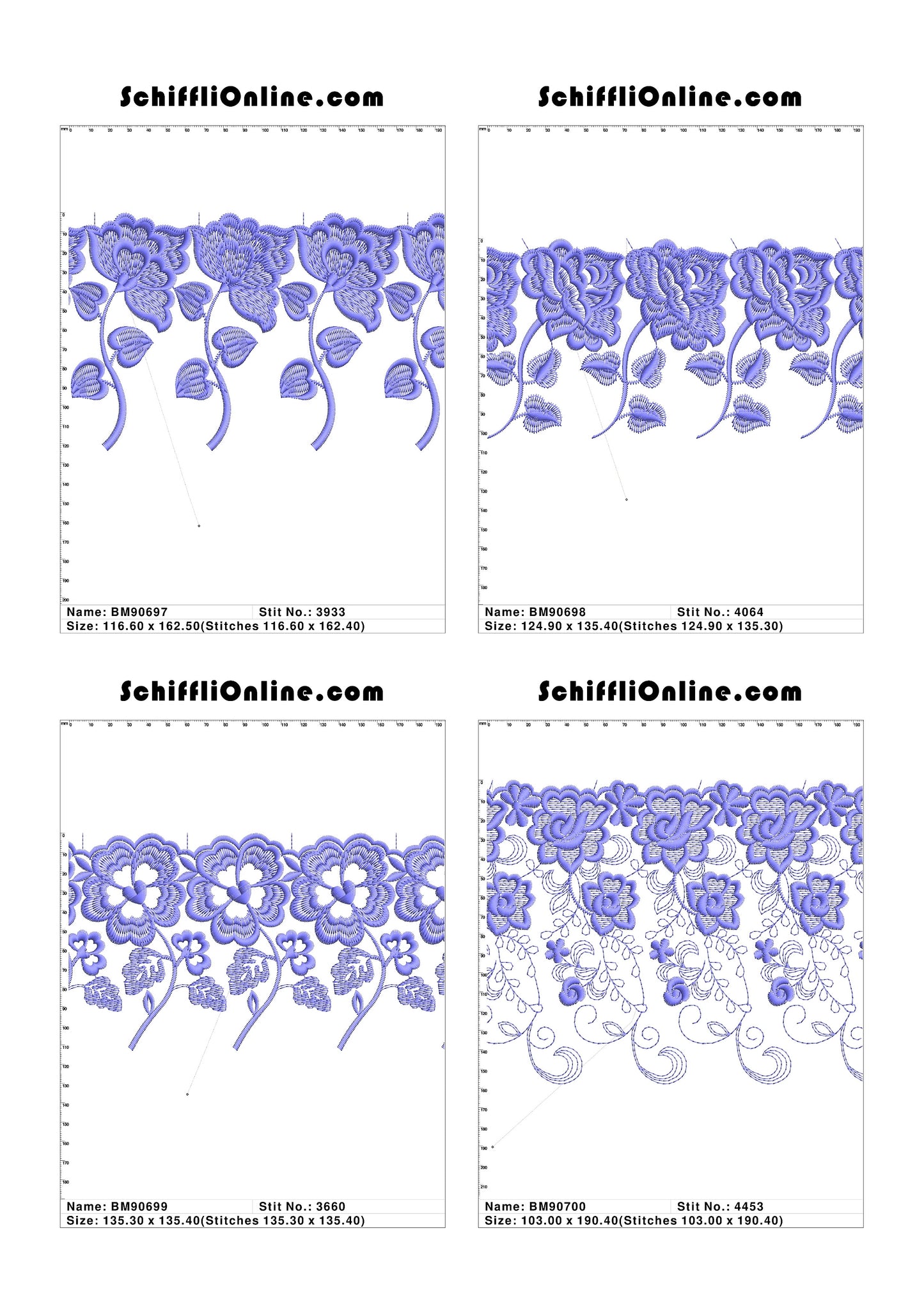 VOL 1 - BORDER MESH 8X4 - 500 DESIGNS