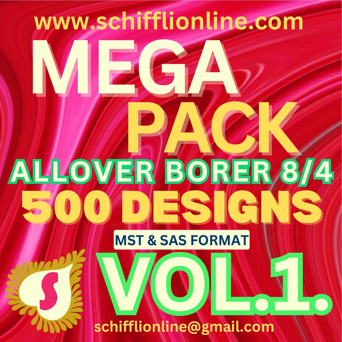 ALLOVER BORER 8X4 VOL 1 - 500 DESIGNS