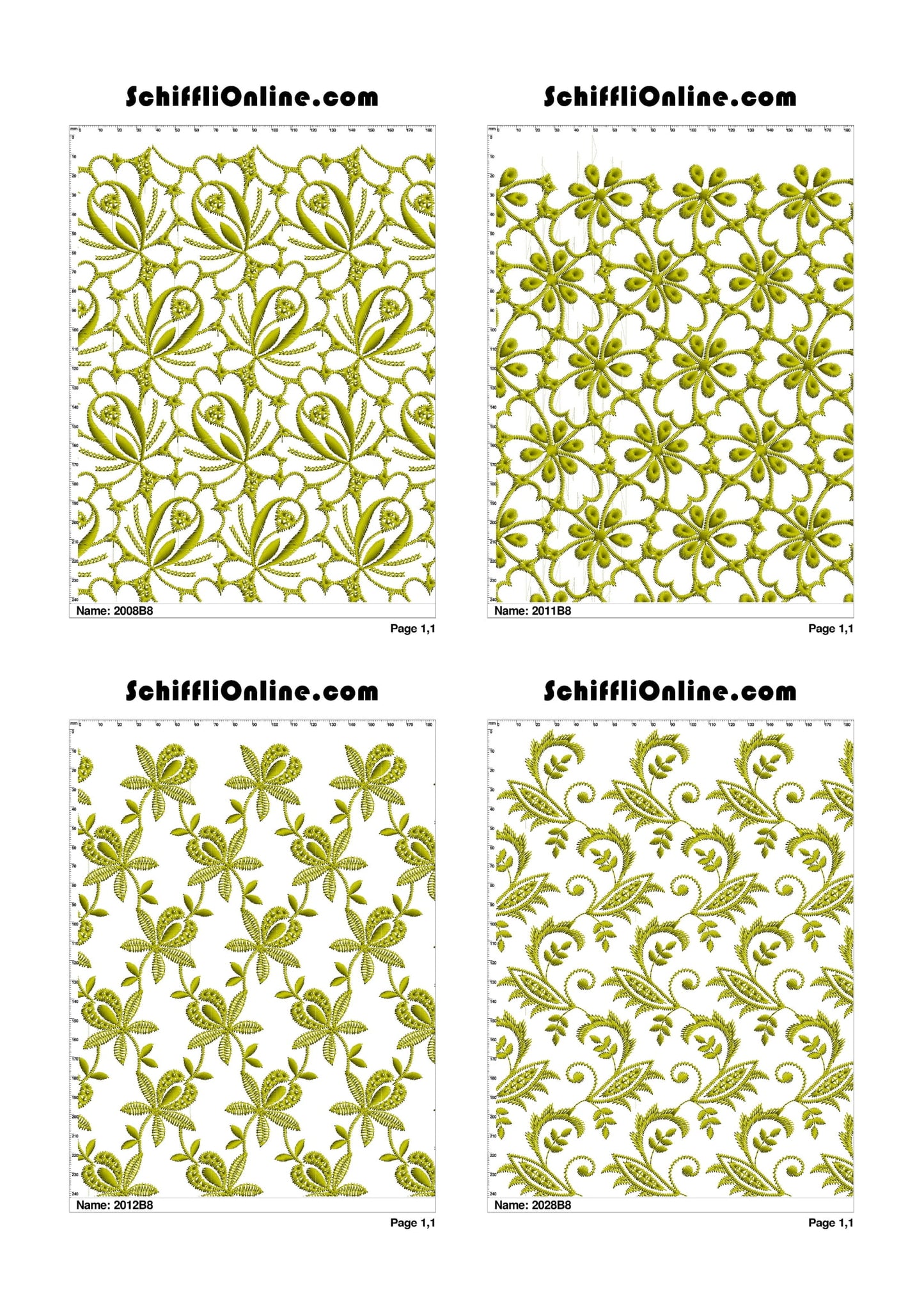 ALLOVER BORER 8X4 VOL 1 - 500 DESIGNS