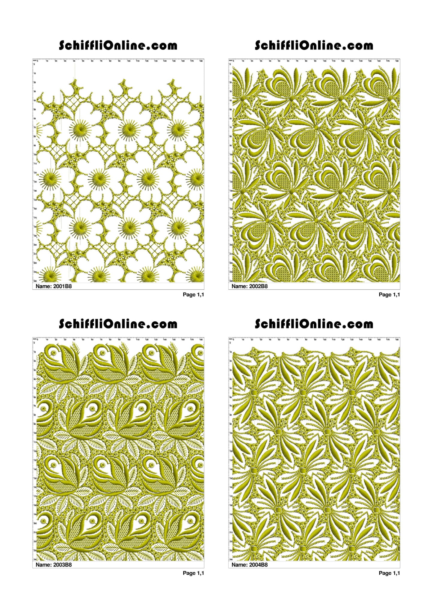 ALLOVER BORER 8X4 VOL 1 - 500 DESIGNS