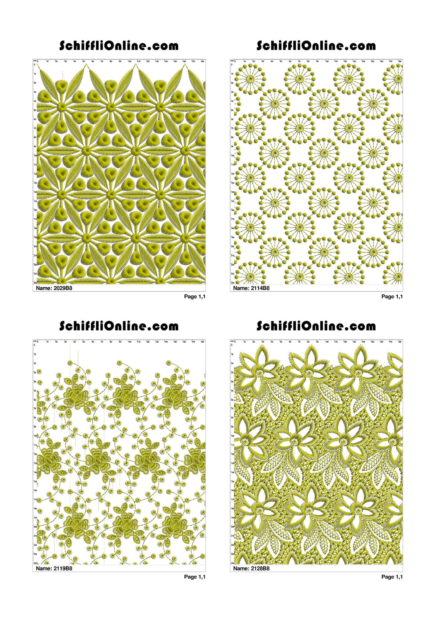 ALLOVER BORER 8X4 VOL 1 - 500 DESIGNS