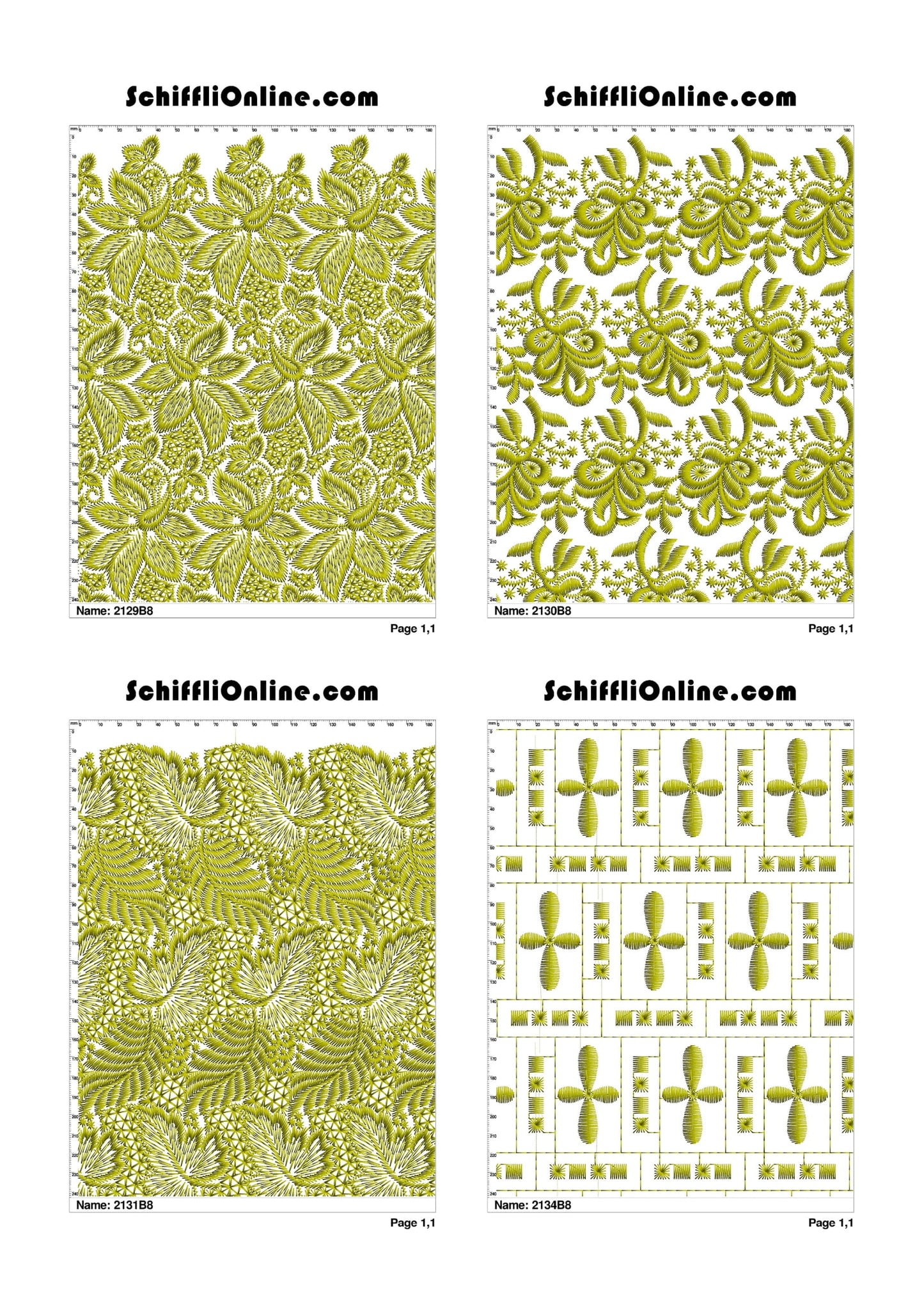 ALLOVER BORER 8X4 VOL 1 - 500 DESIGNS