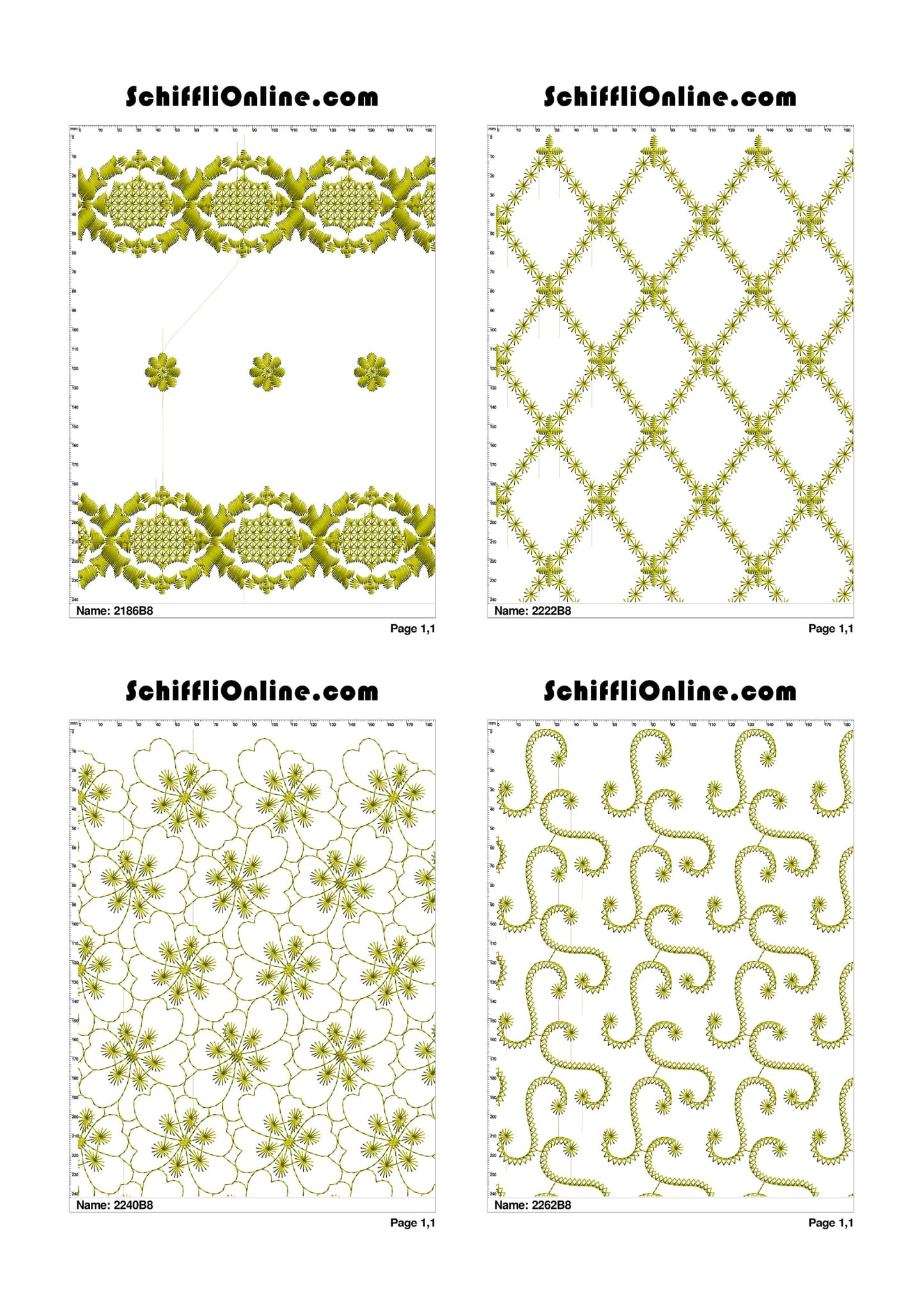 ALLOVER BORER 8X4 VOL 1 - 500 DESIGNS