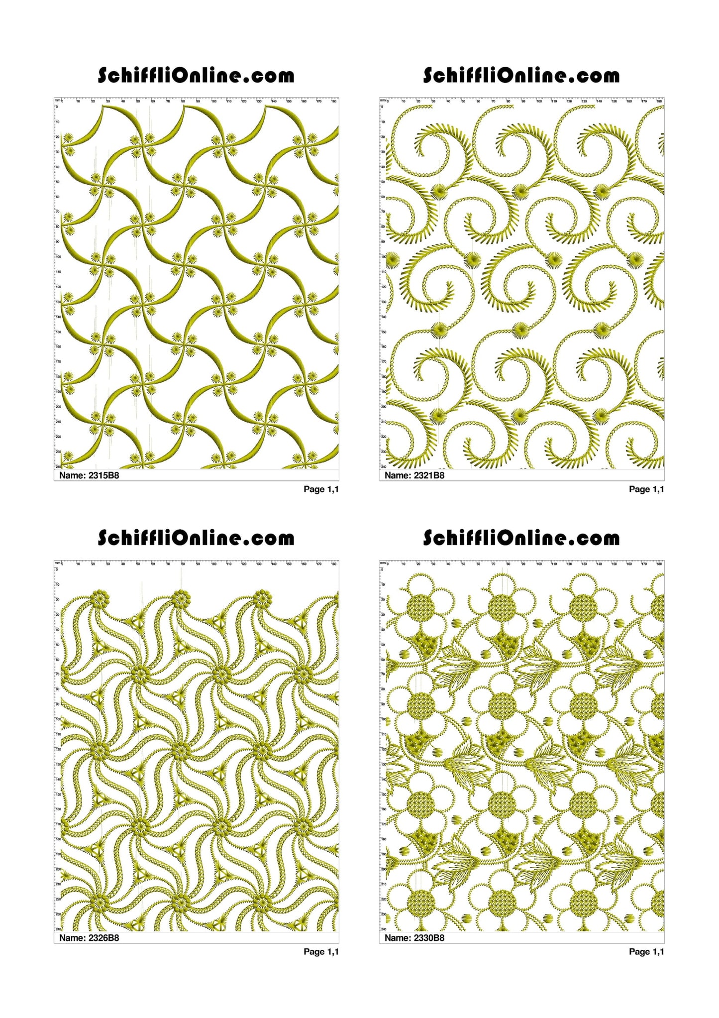 ALLOVER BORER 8X4 VOL 1 - 500 DESIGNS