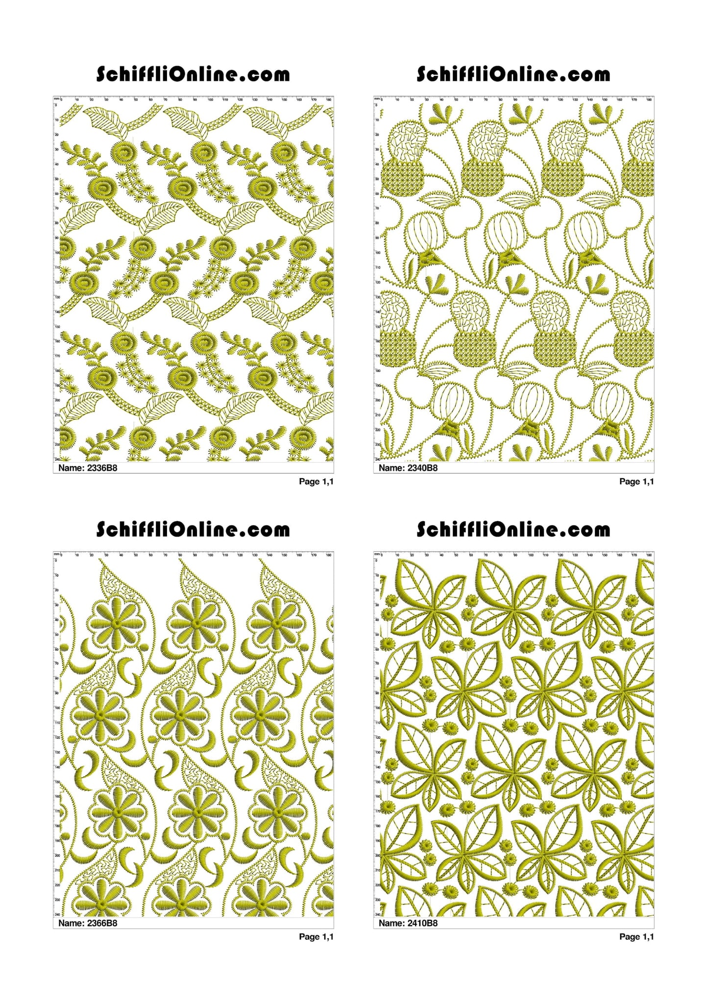 ALLOVER BORER 8X4 VOL 1 - 500 DESIGNS