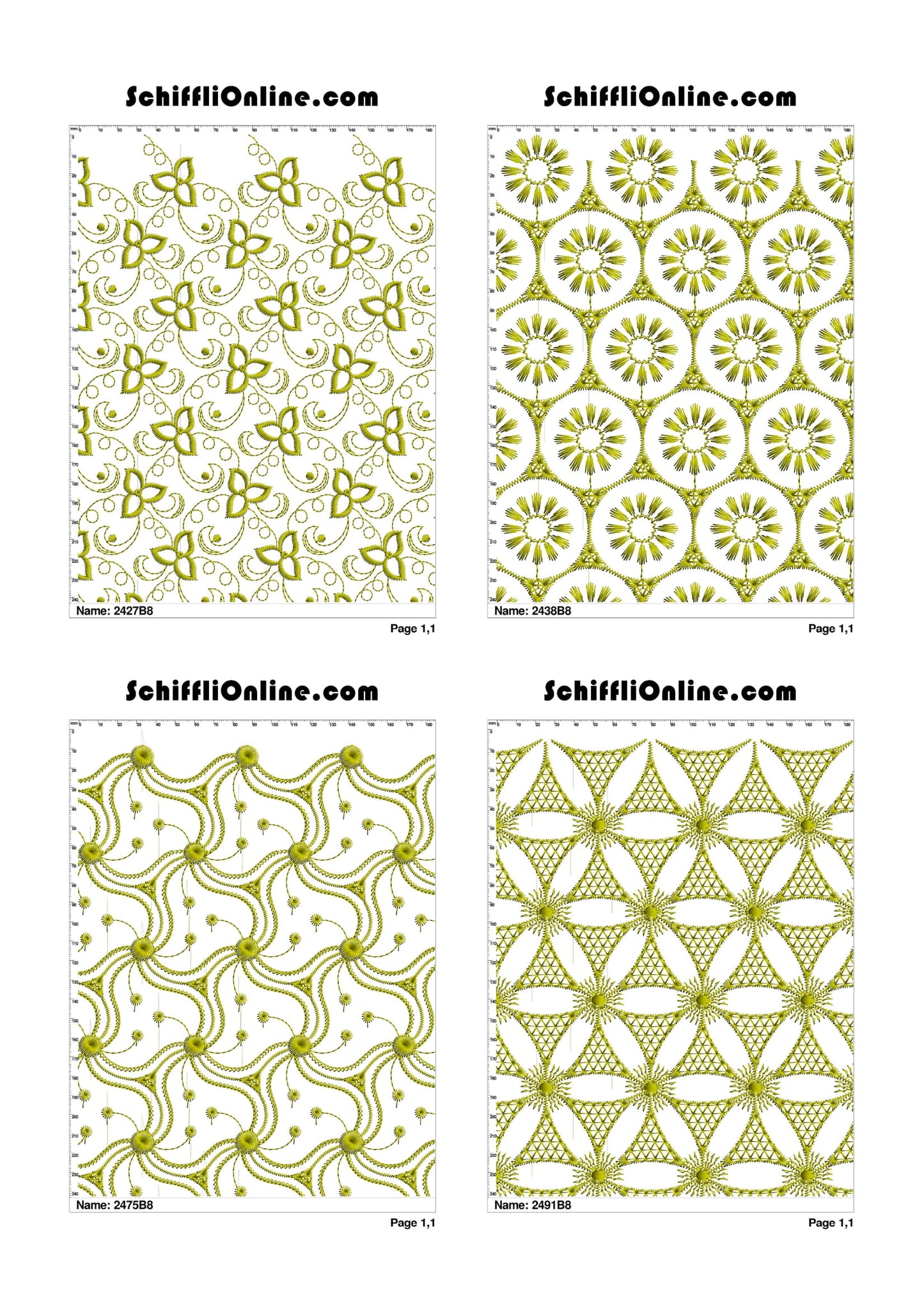 ALLOVER BORER 8X4 VOL 1 - 500 DESIGNS
