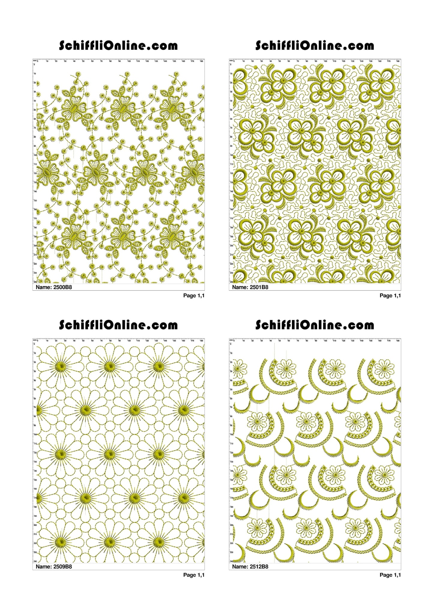 ALLOVER BORER 8X4 VOL 1 - 500 DESIGNS