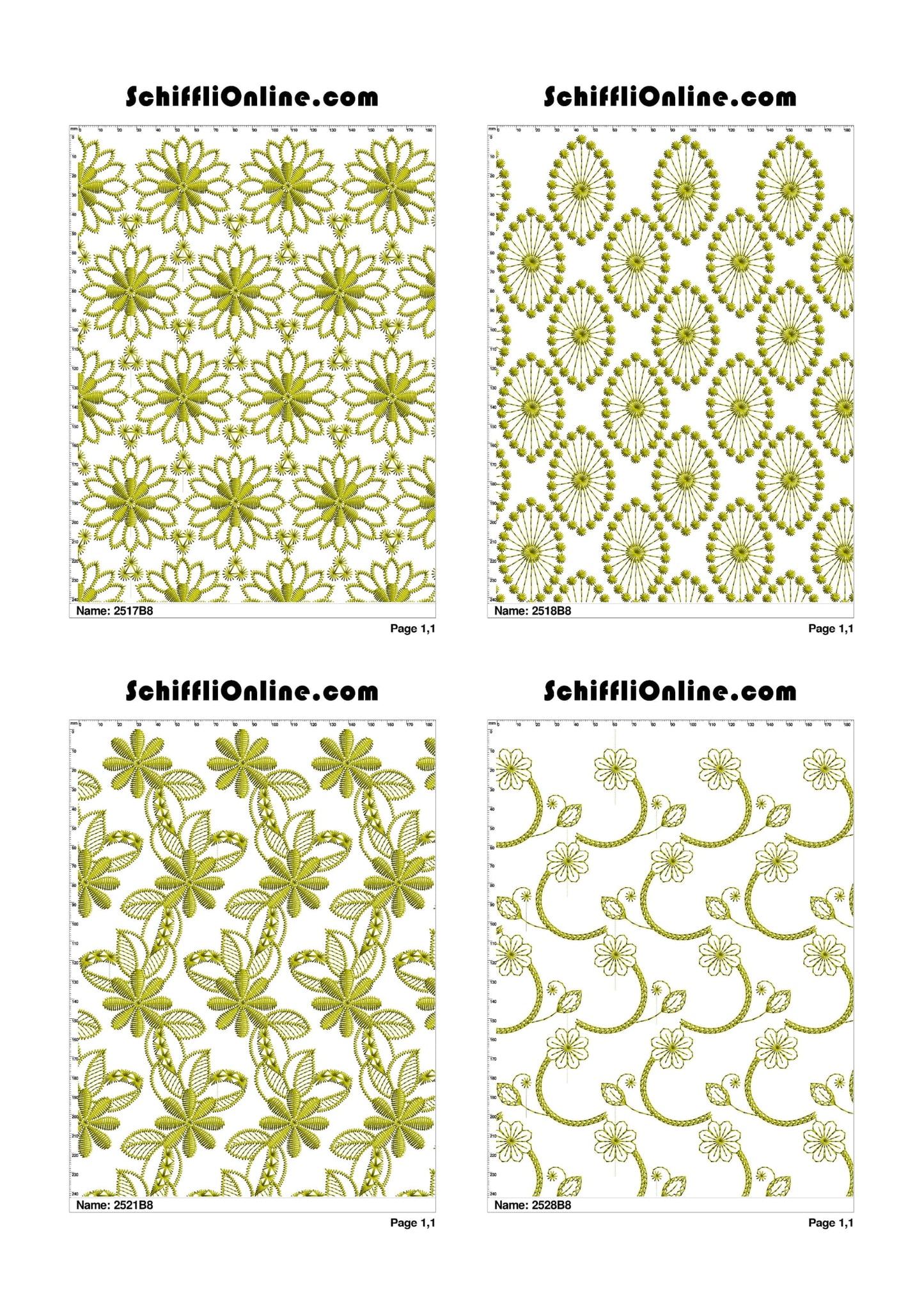 ALLOVER BORER 8X4 VOL 1 - 500 DESIGNS
