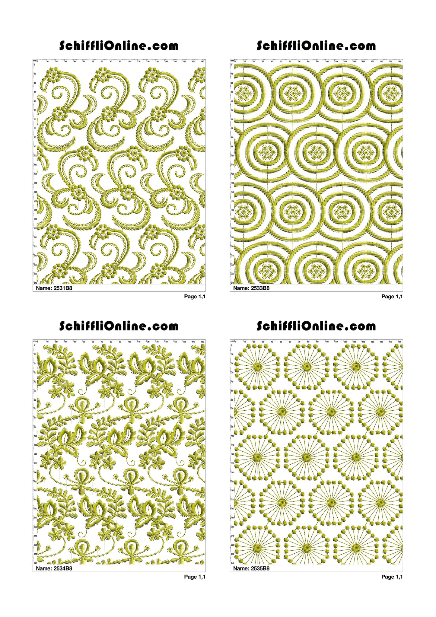 ALLOVER BORER 8X4 VOL 1 - 500 DESIGNS