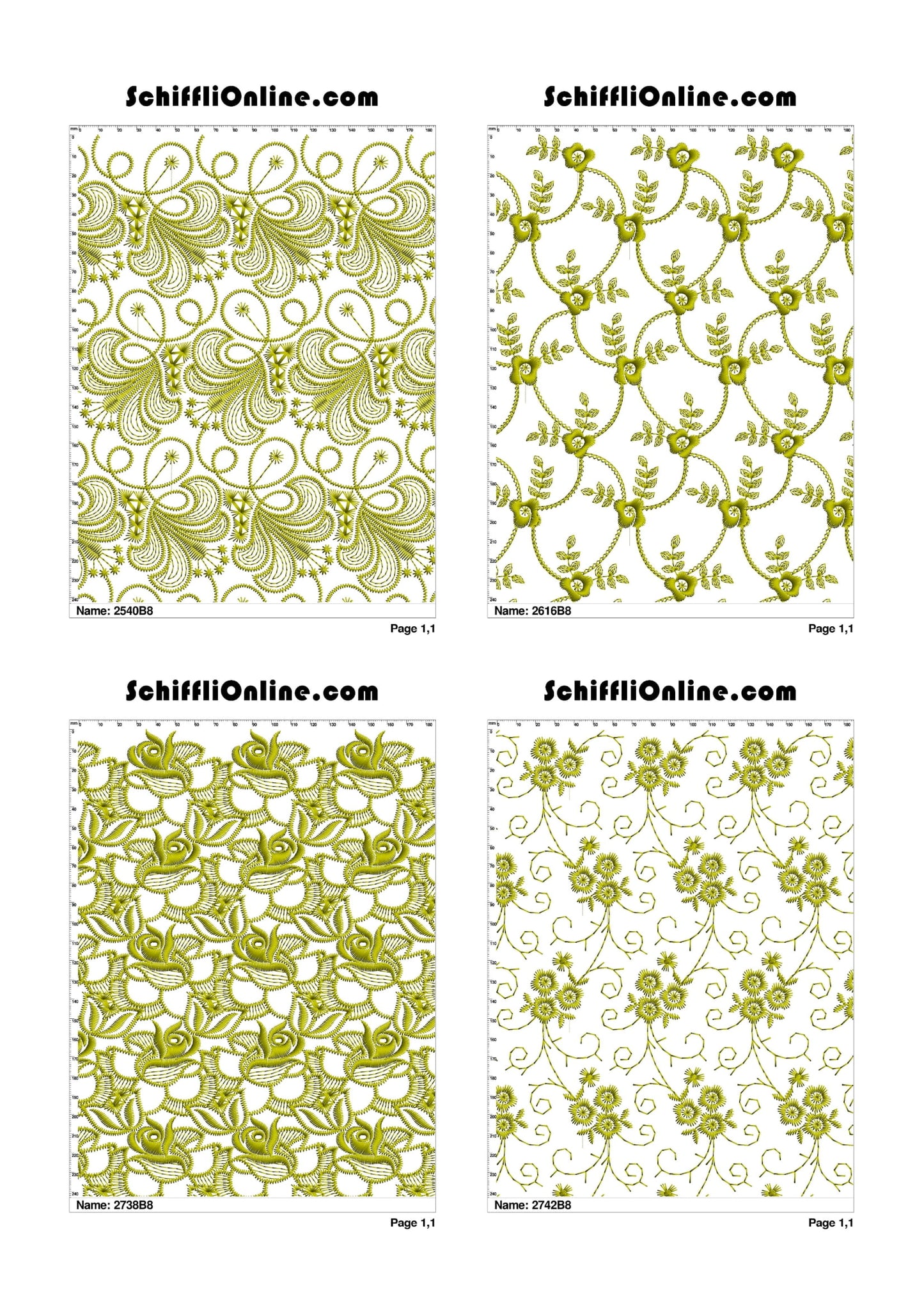 ALLOVER BORER 8X4 VOL 1 - 500 DESIGNS
