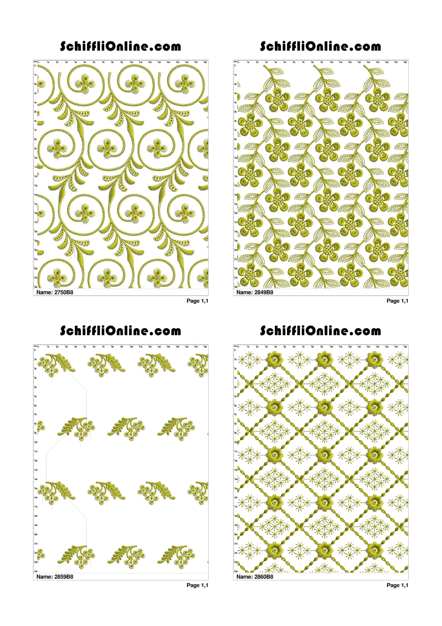 ALLOVER BORER 8X4 VOL 1 - 500 DESIGNS