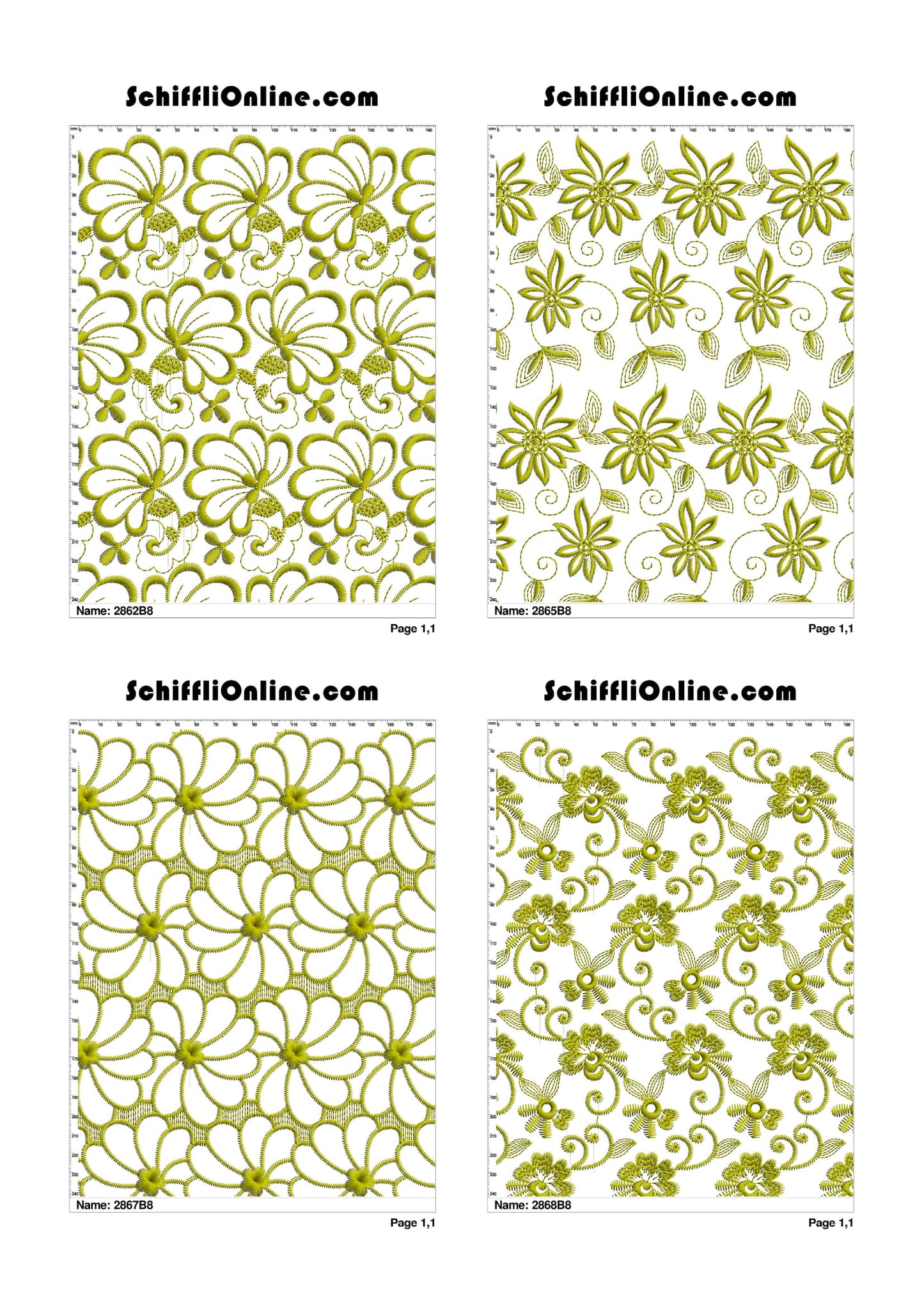 ALLOVER BORER 8X4 VOL 1 - 500 DESIGNS