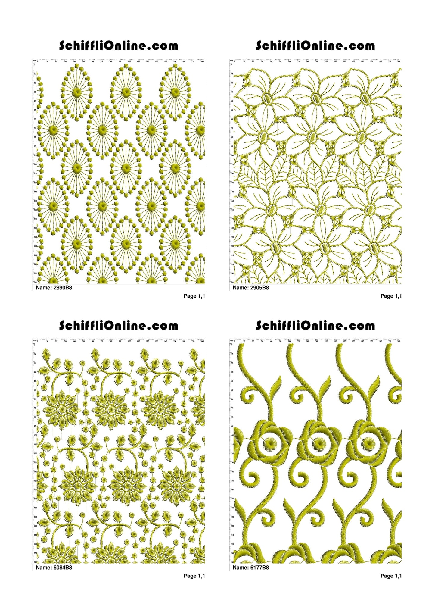ALLOVER BORER 8X4 VOL 1 - 500 DESIGNS