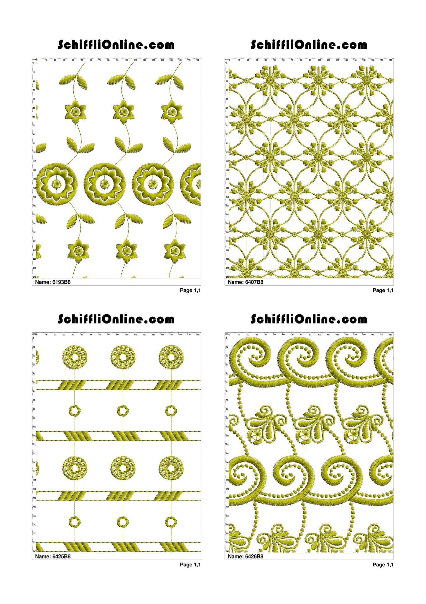 ALLOVER BORER 8X4 VOL 1 - 500 DESIGNS