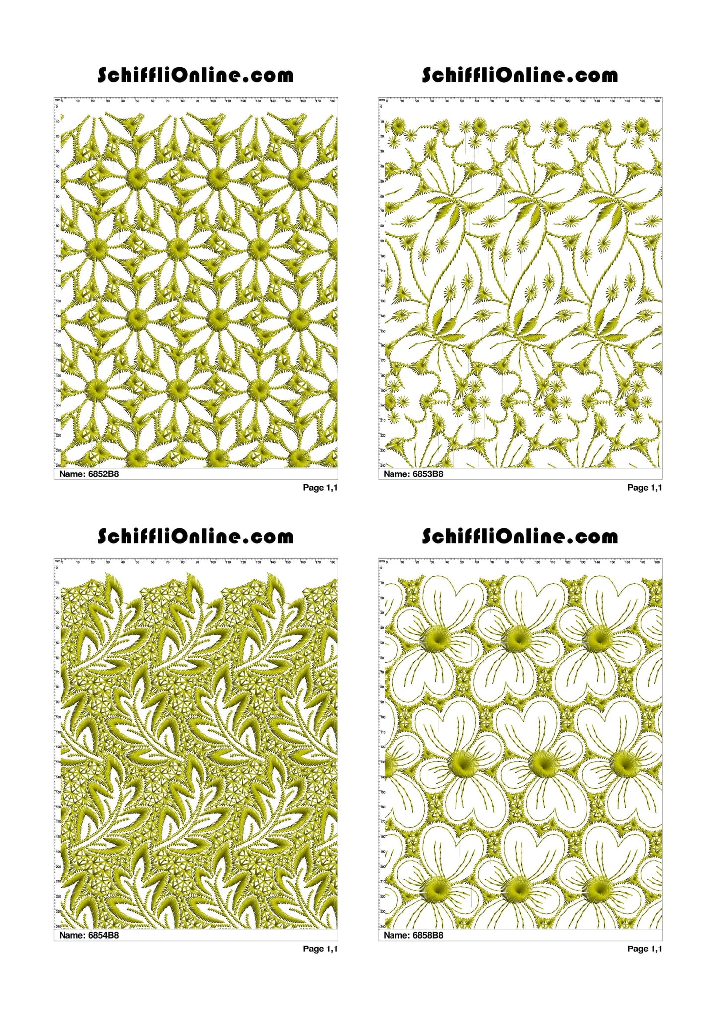 ALLOVER BORER 8X4 VOL 1 - 500 DESIGNS