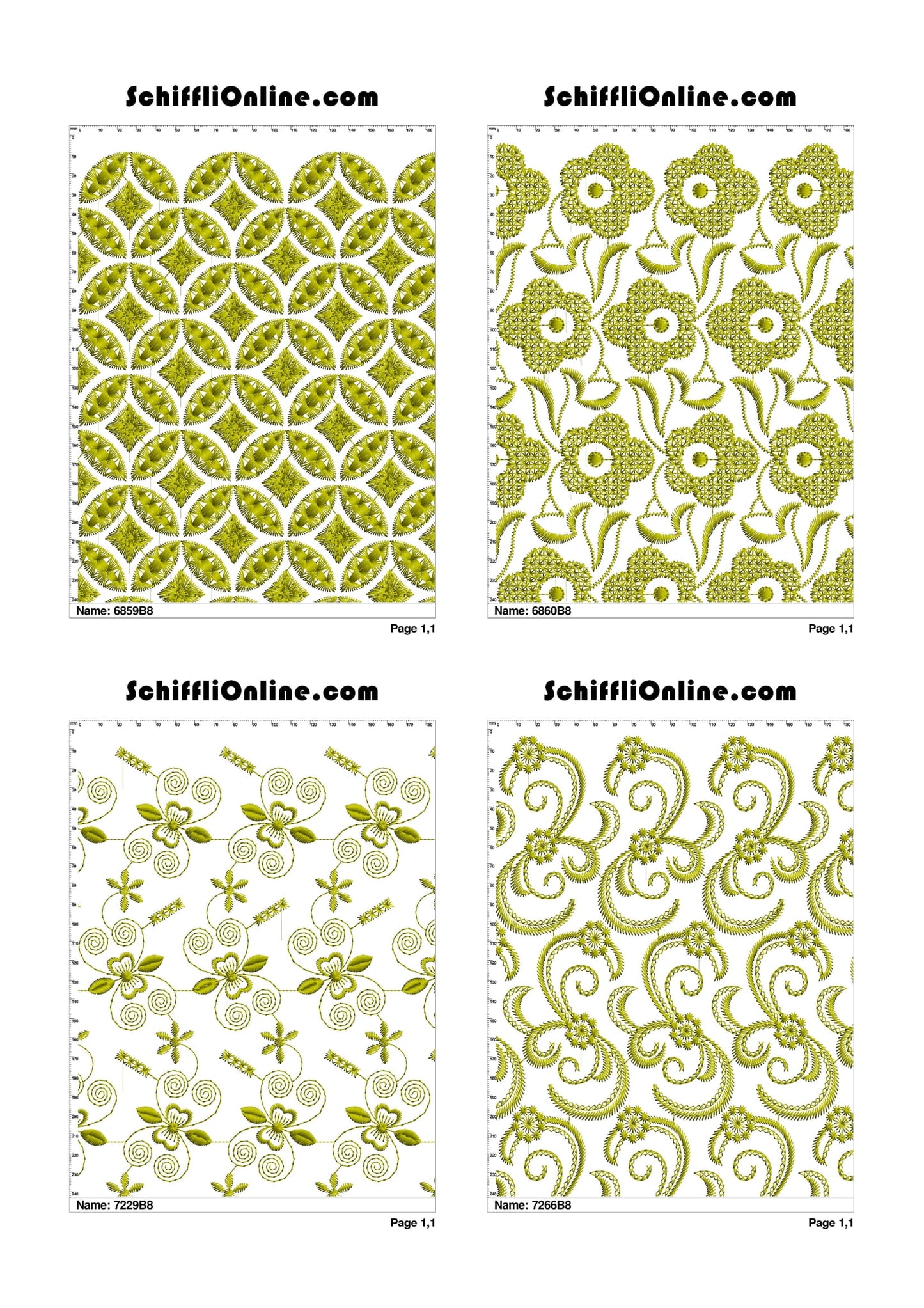 ALLOVER BORER 8X4 VOL 1 - 500 DESIGNS
