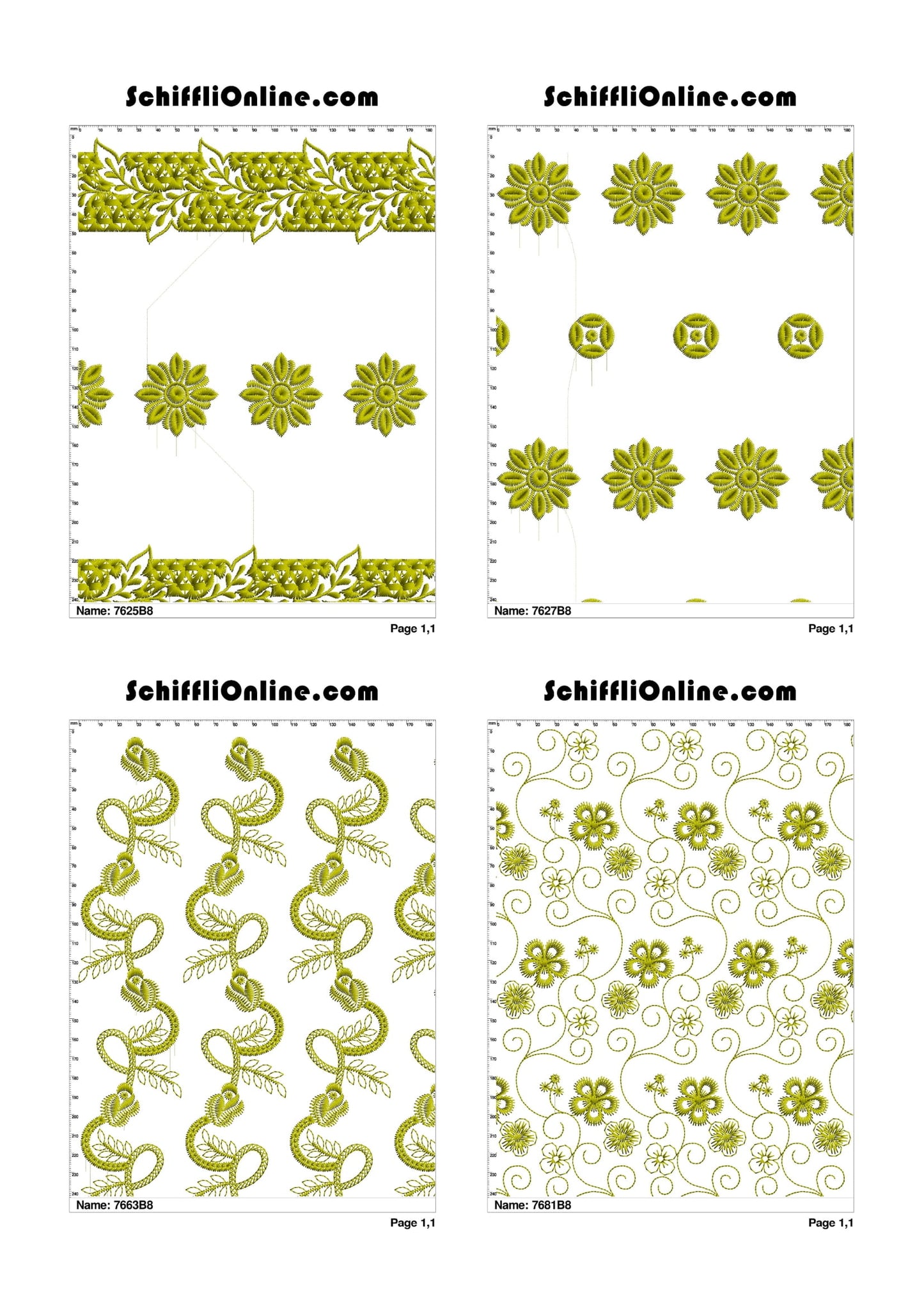 ALLOVER BORER 8X4 VOL 1 - 500 DESIGNS