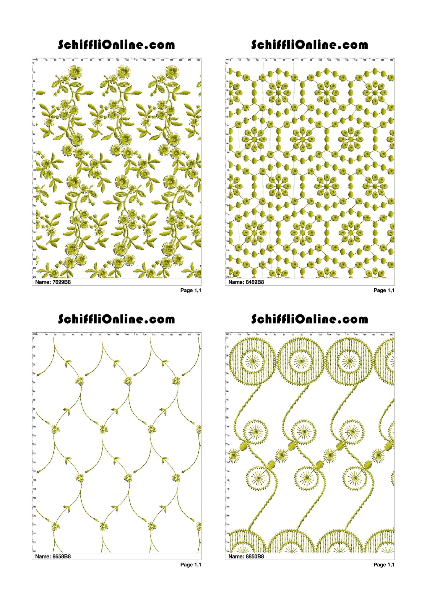 ALLOVER BORER 8X4 VOL 1 - 500 DESIGNS