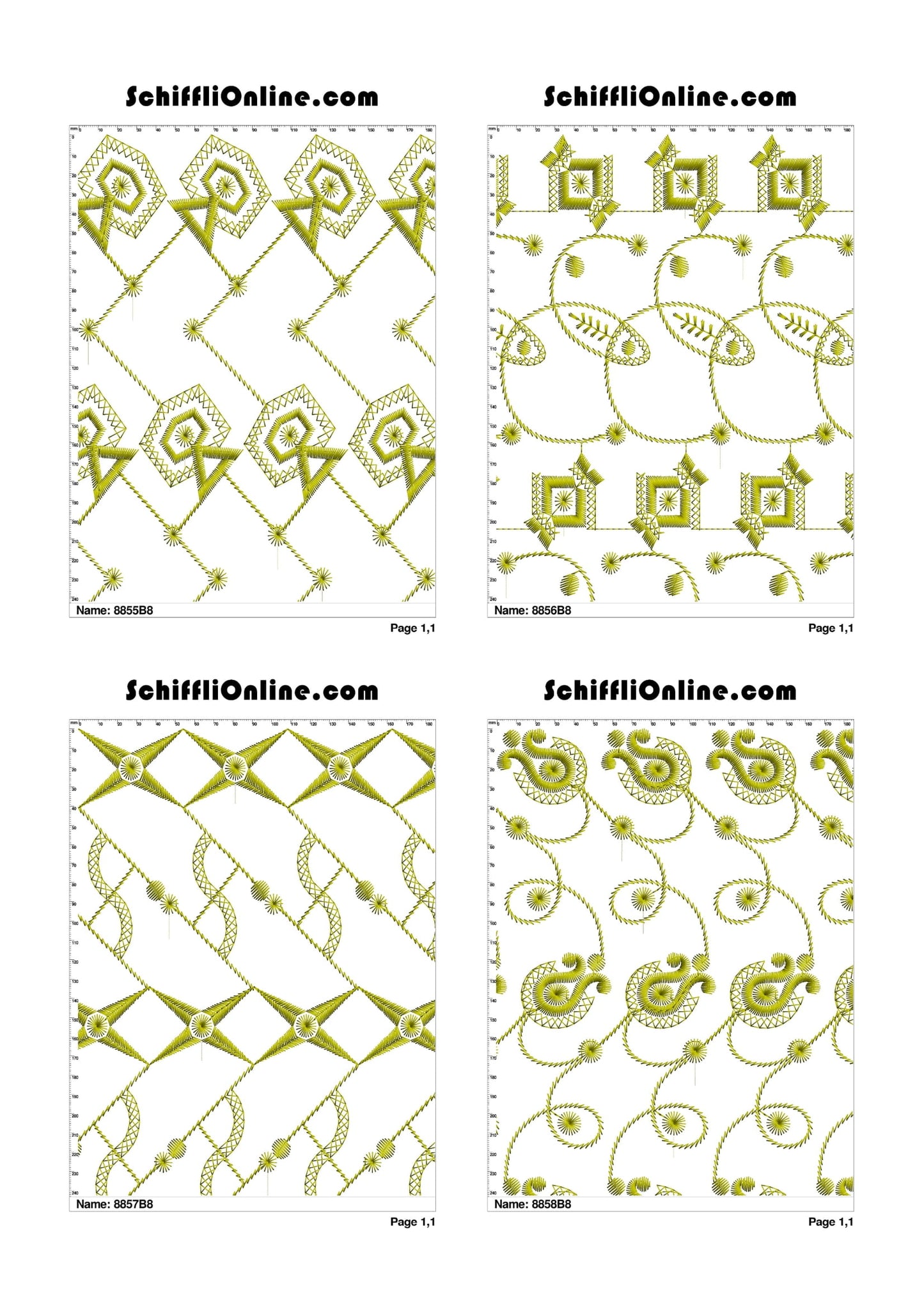 ALLOVER BORER 8X4 VOL 1 - 500 DESIGNS