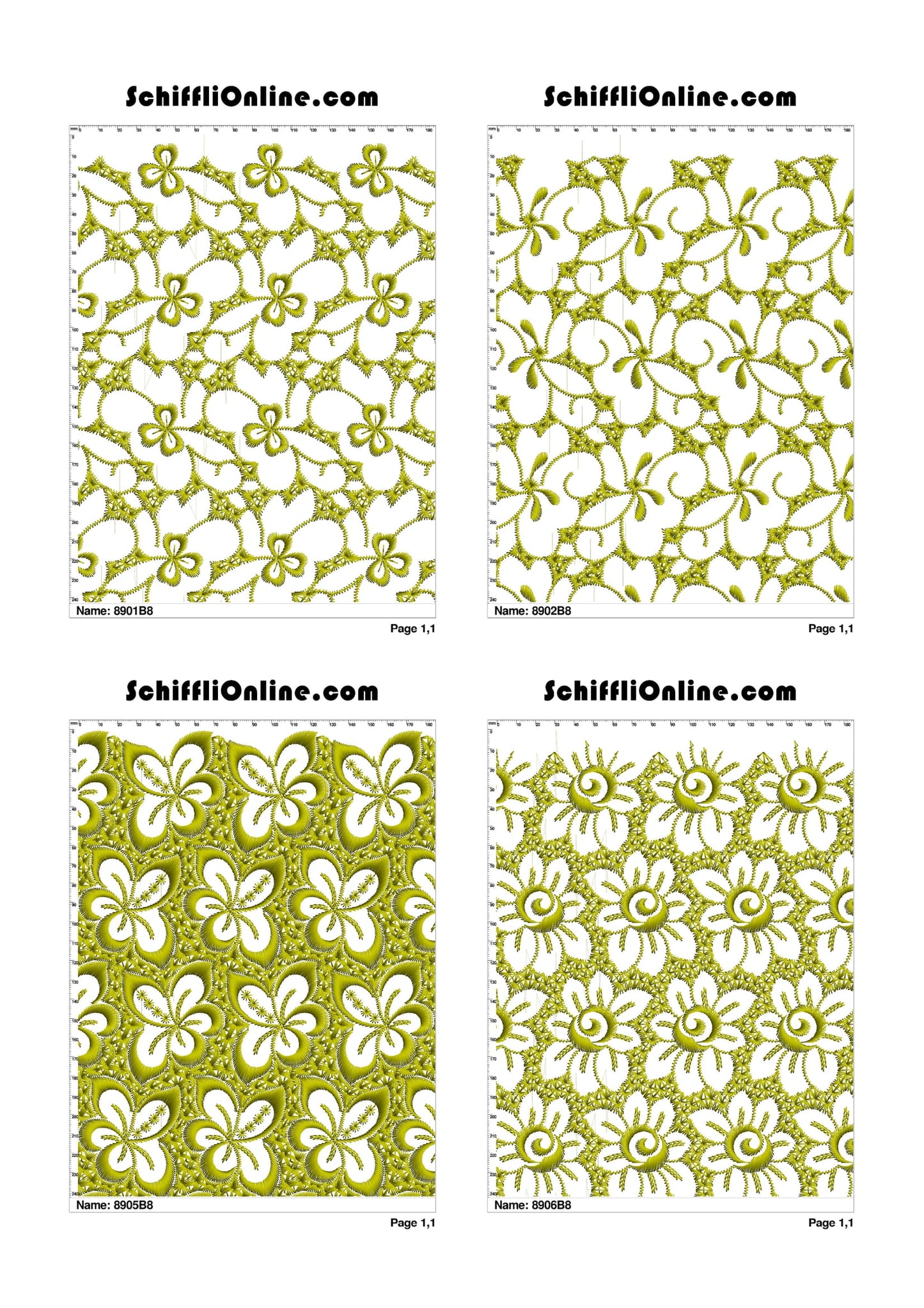 ALLOVER BORER 8X4 VOL 1 - 500 DESIGNS