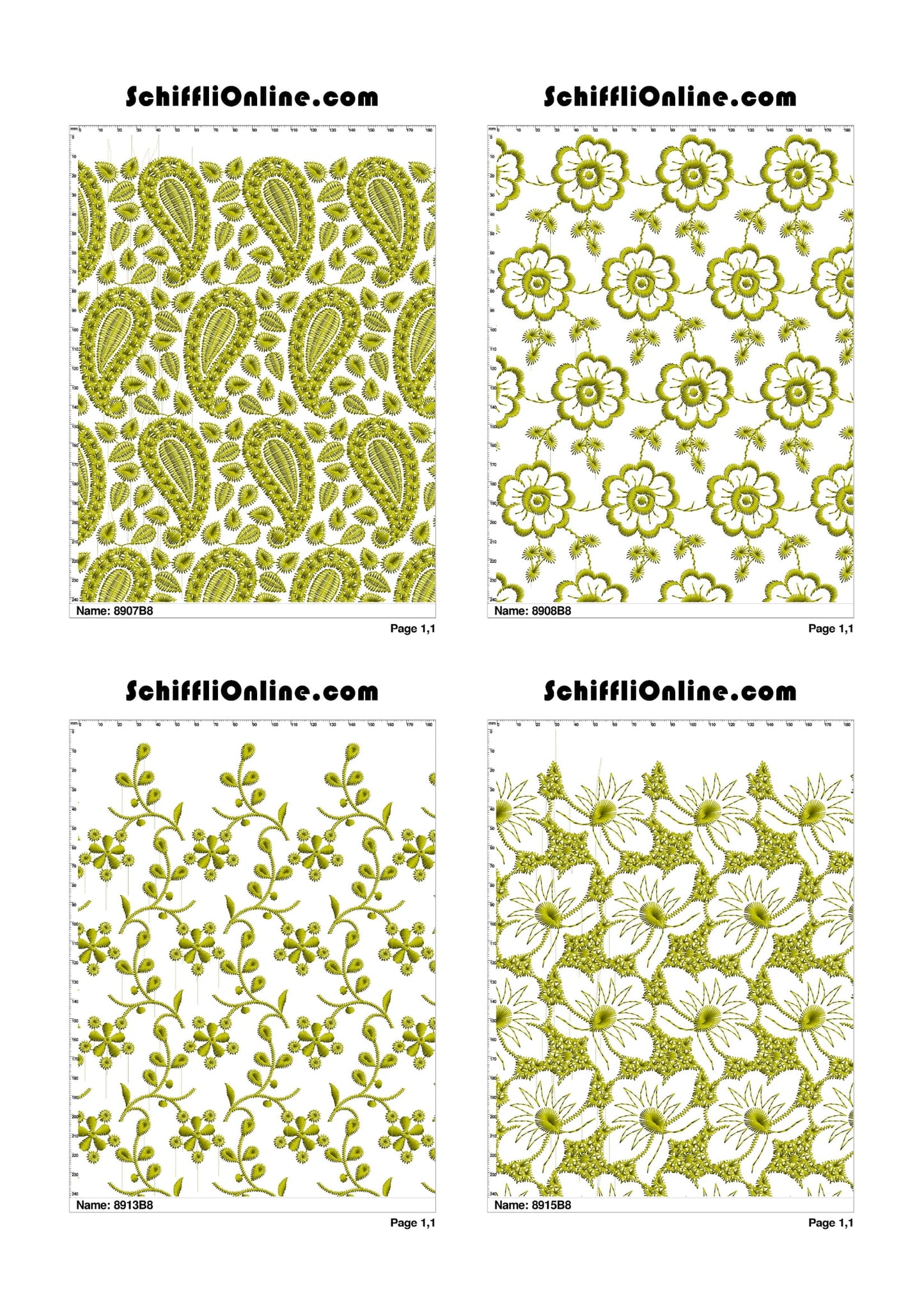 ALLOVER BORER 8X4 VOL 1 - 500 DESIGNS