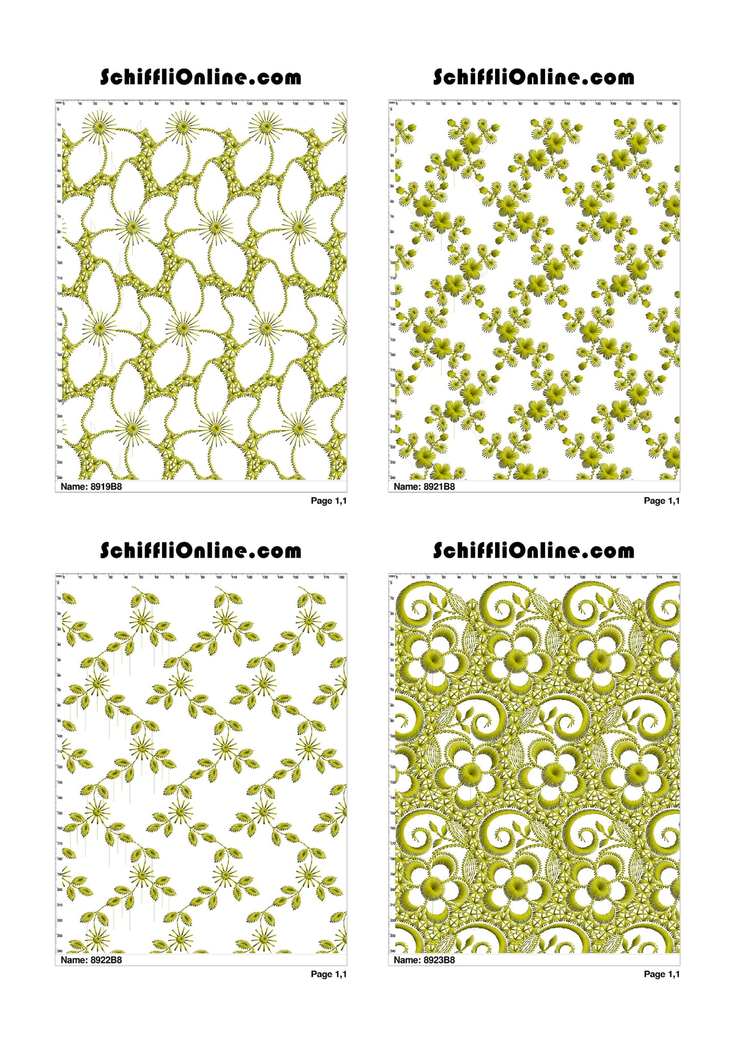 ALLOVER BORER 8X4 VOL 1 - 500 DESIGNS
