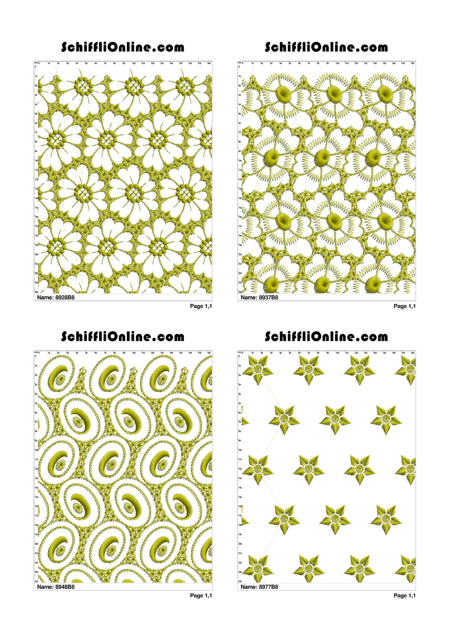 ALLOVER BORER 8X4 VOL 1 - 500 DESIGNS