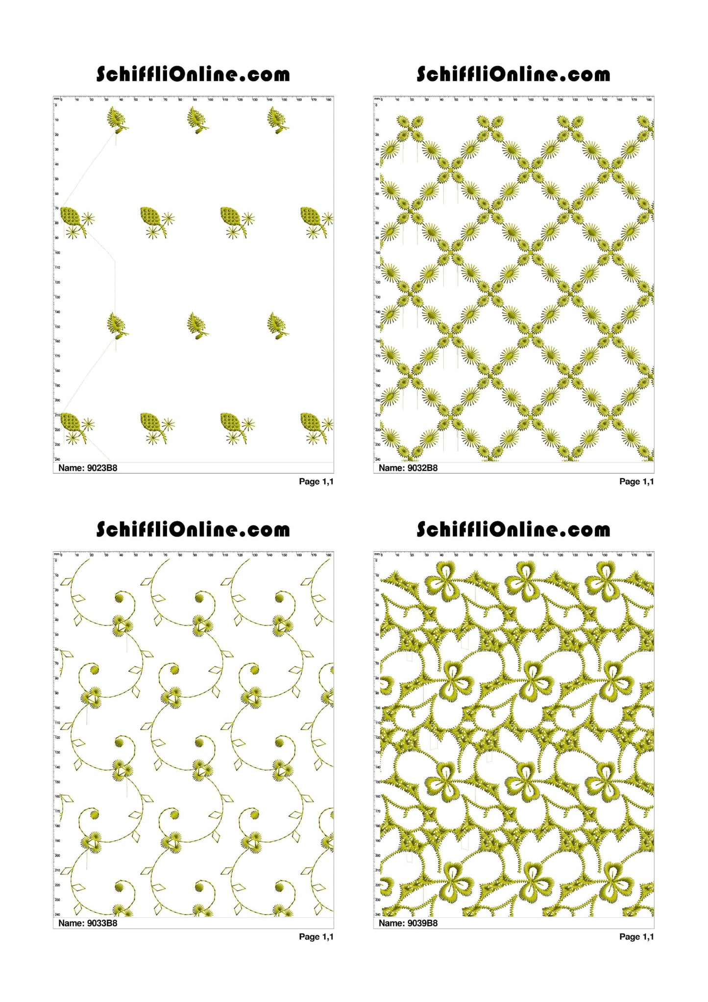ALLOVER BORER 8X4 VOL 1 - 500 DESIGNS