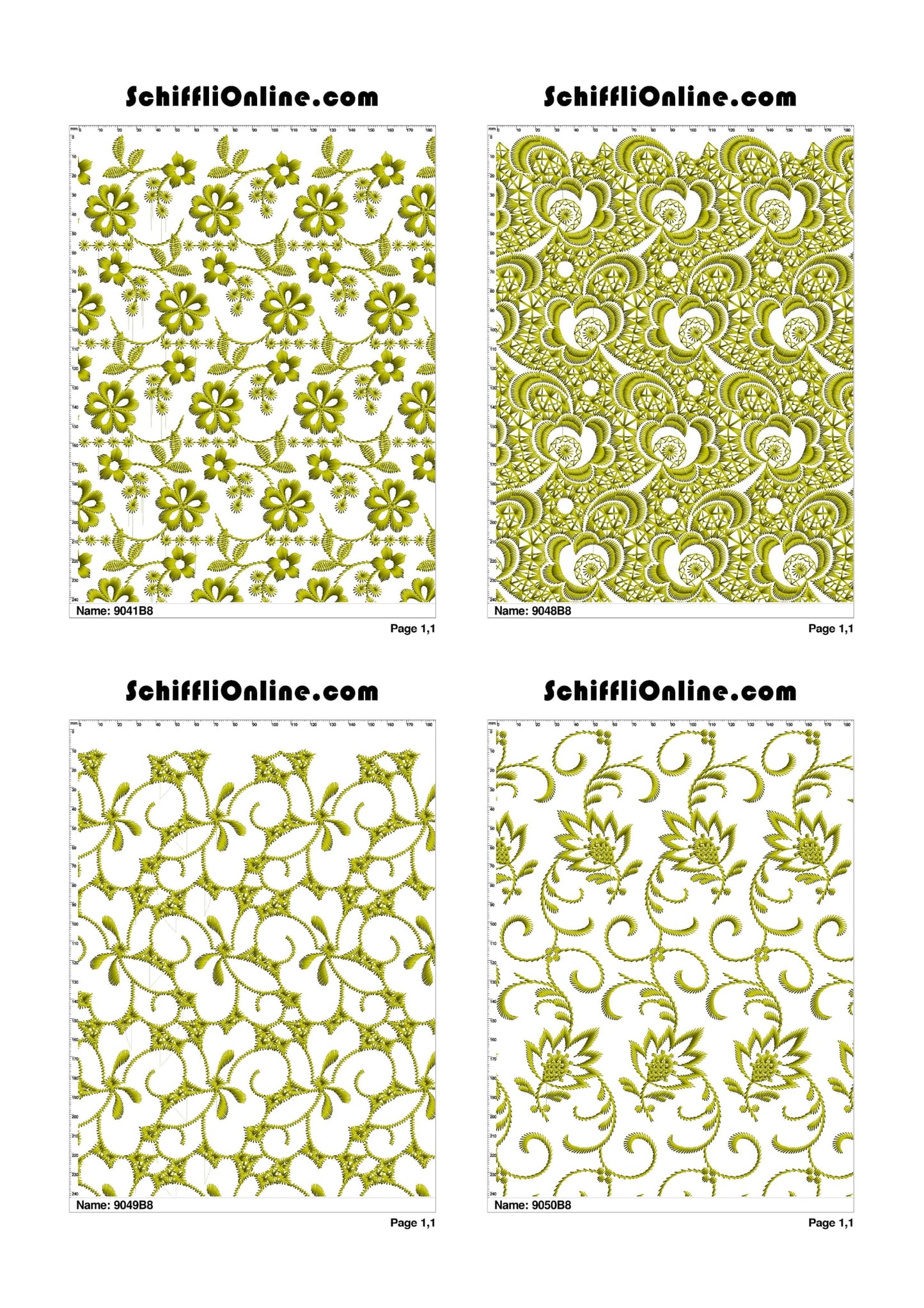 ALLOVER BORER 8X4 VOL 1 - 500 DESIGNS