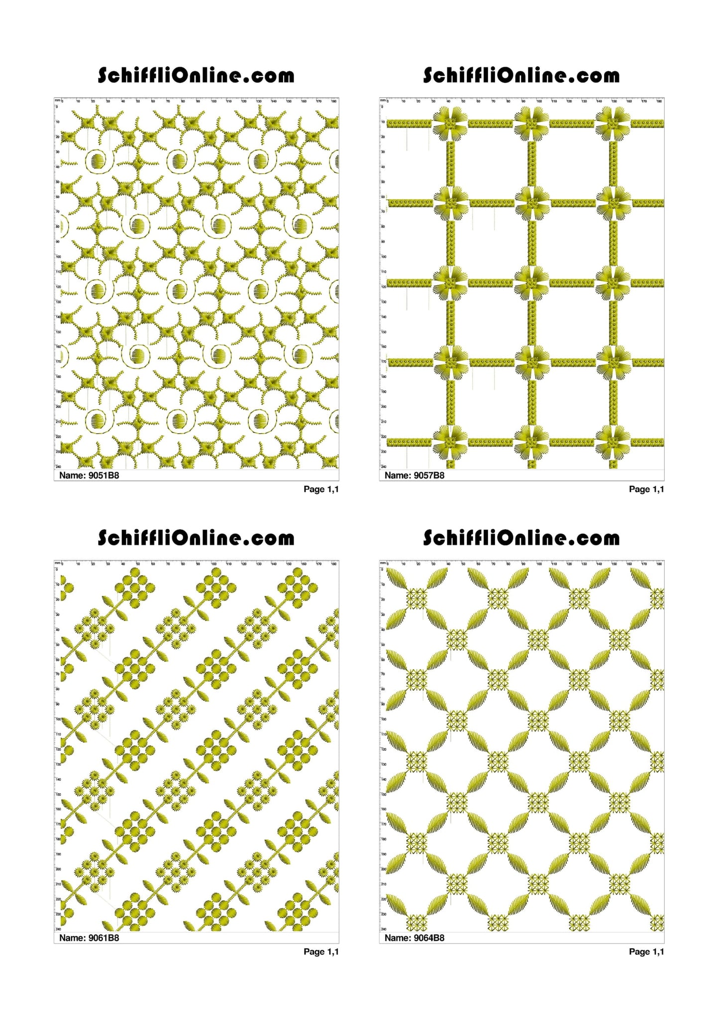 ALLOVER BORER 8X4 VOL 1 - 500 DESIGNS