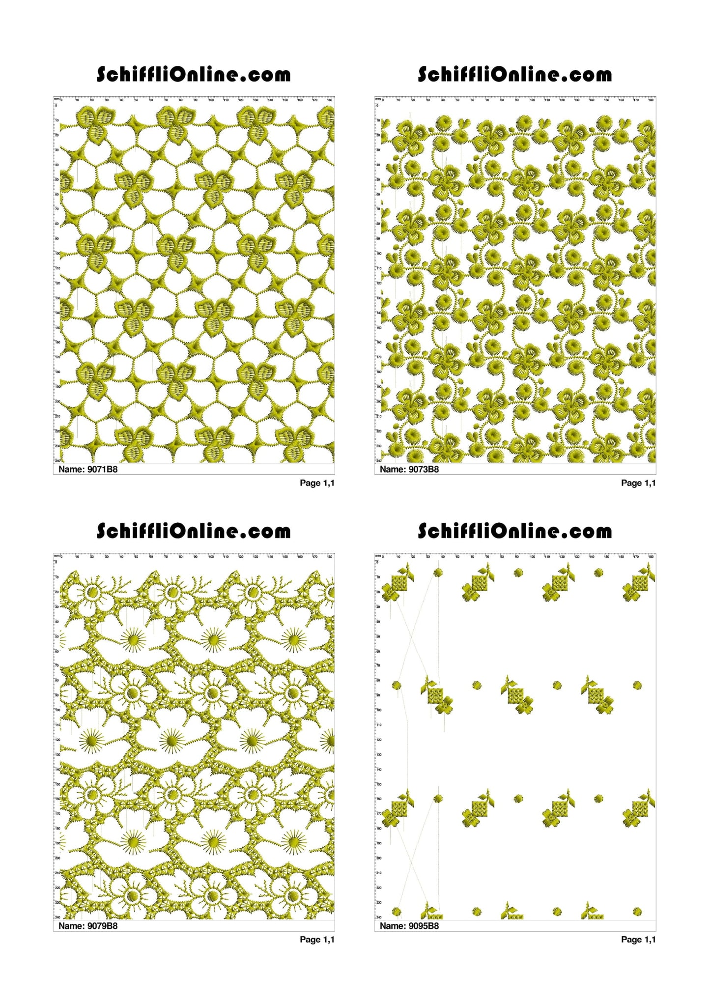 ALLOVER BORER 8X4 VOL 1 - 500 DESIGNS