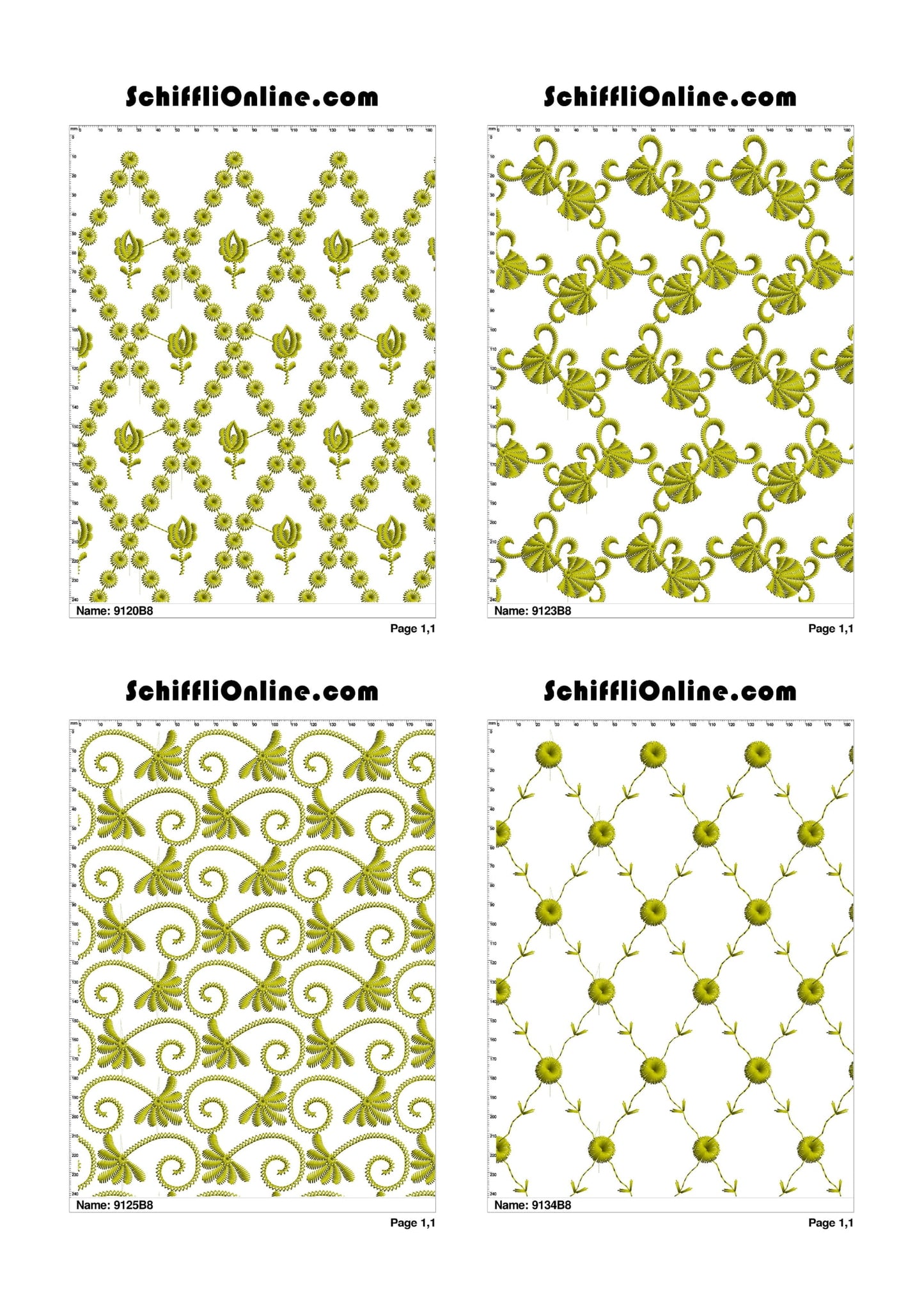 ALLOVER BORER 8X4 VOL 1 - 500 DESIGNS