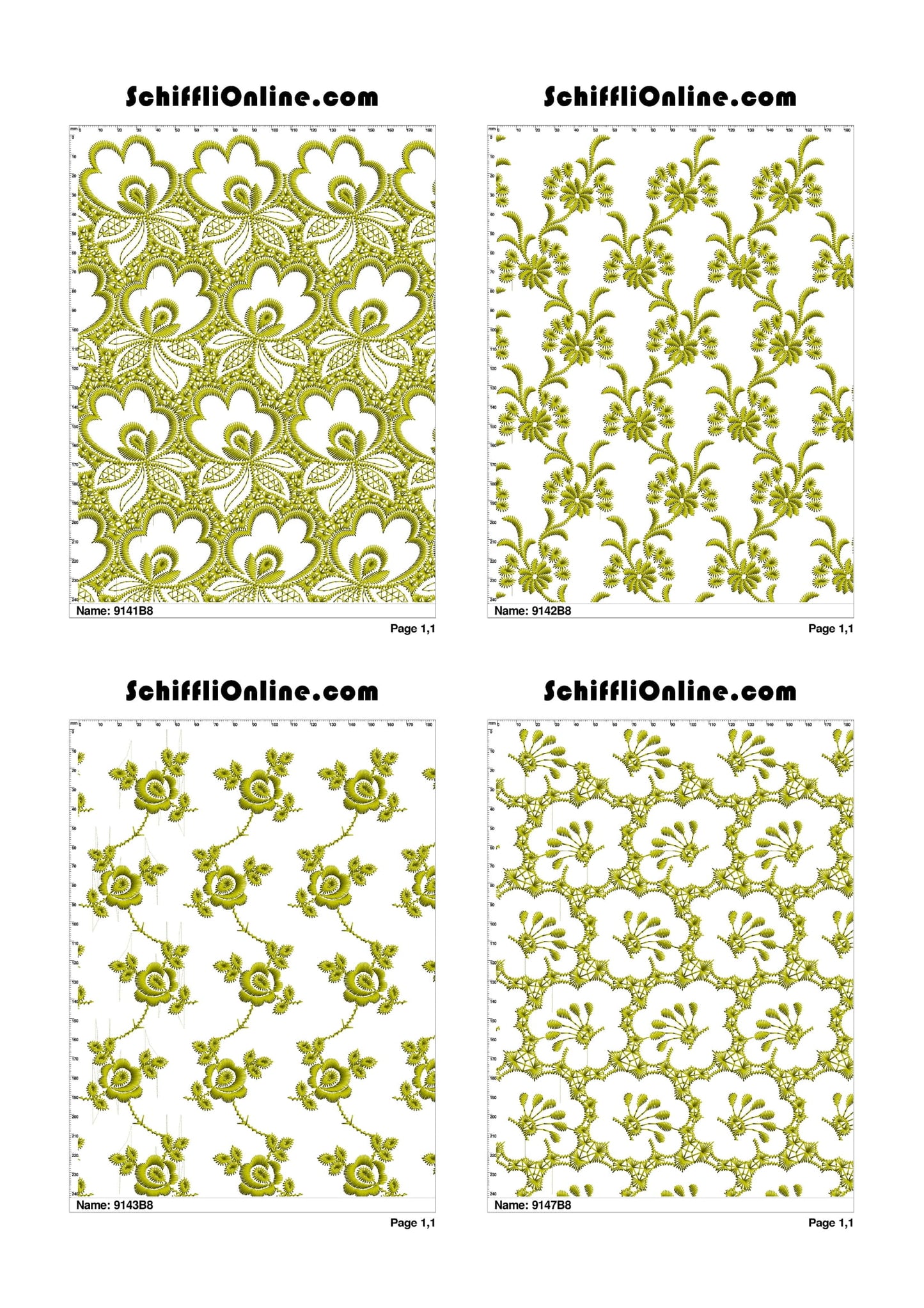 ALLOVER BORER 8X4 VOL 1 - 500 DESIGNS