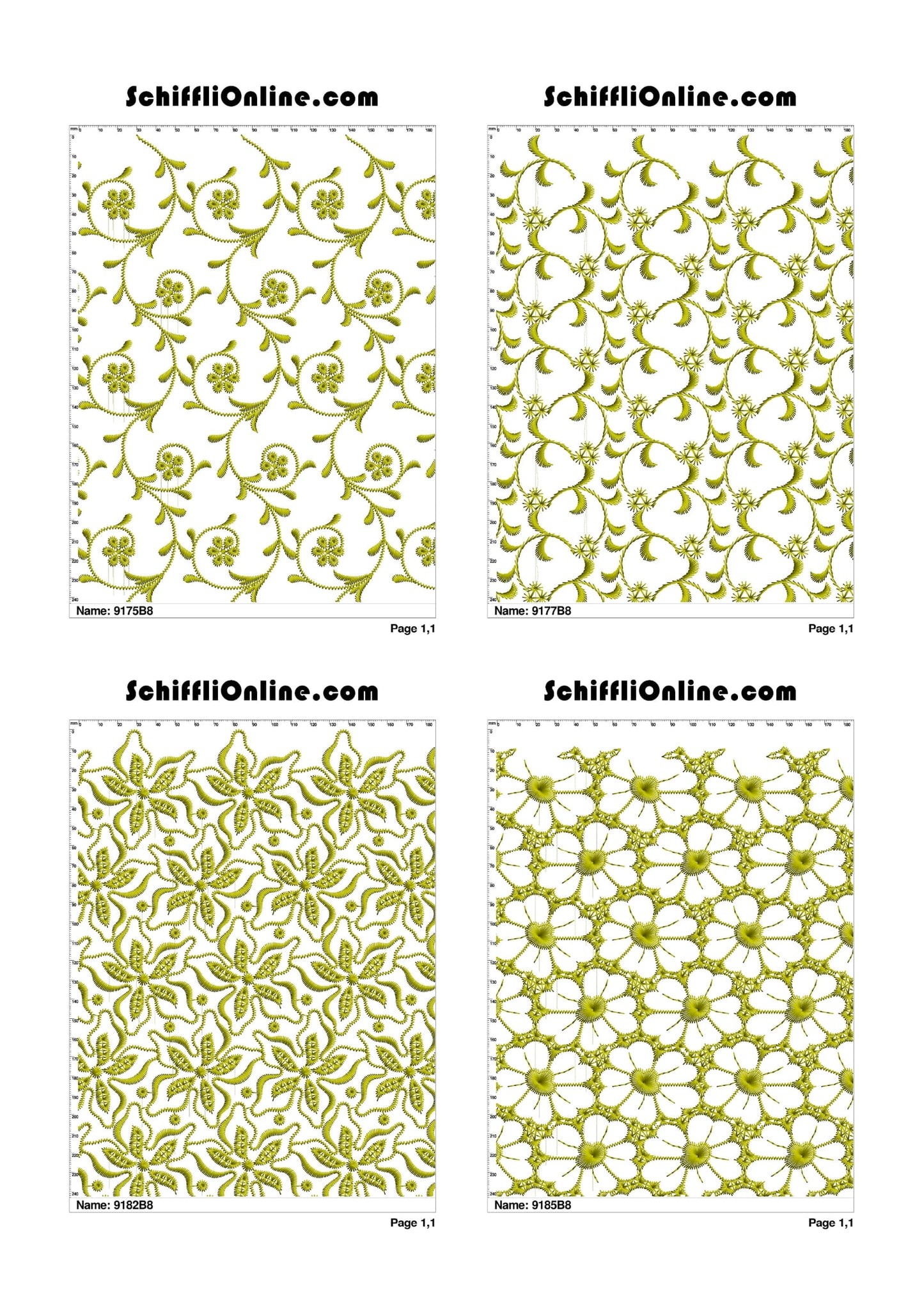 ALLOVER BORER 8X4 VOL 1 - 500 DESIGNS