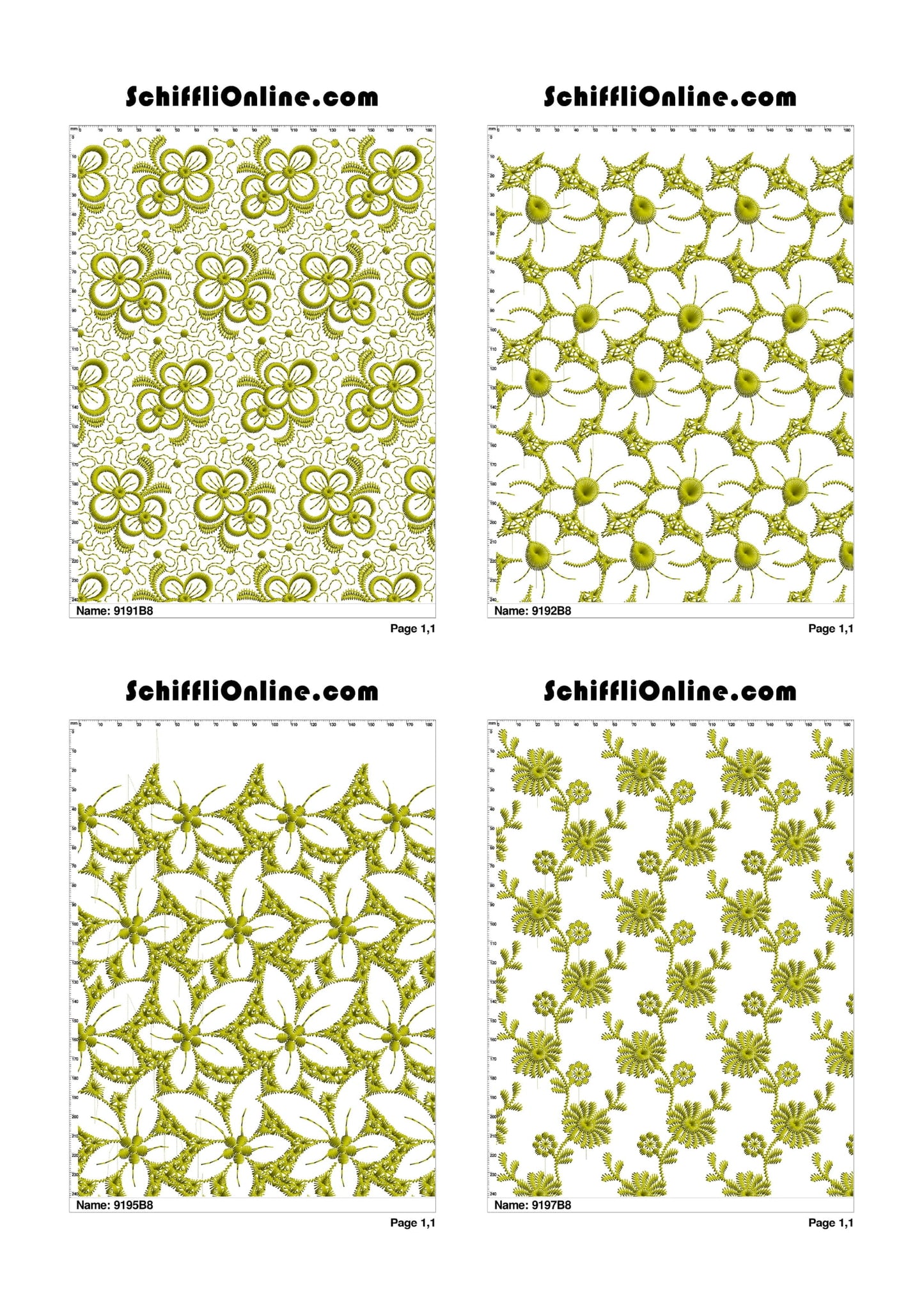 ALLOVER BORER 8X4 VOL 1 - 500 DESIGNS