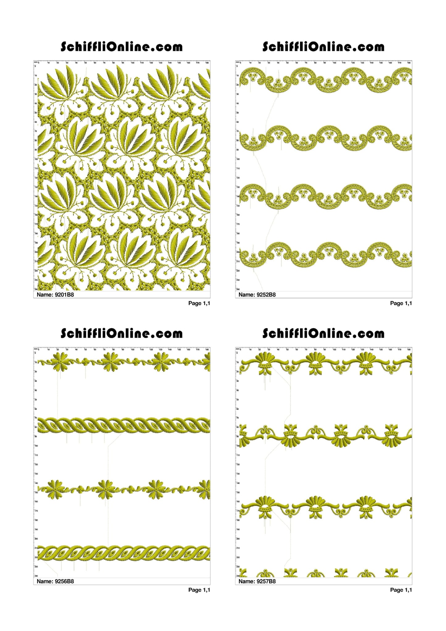 ALLOVER BORER 8X4 VOL 1 - 500 DESIGNS