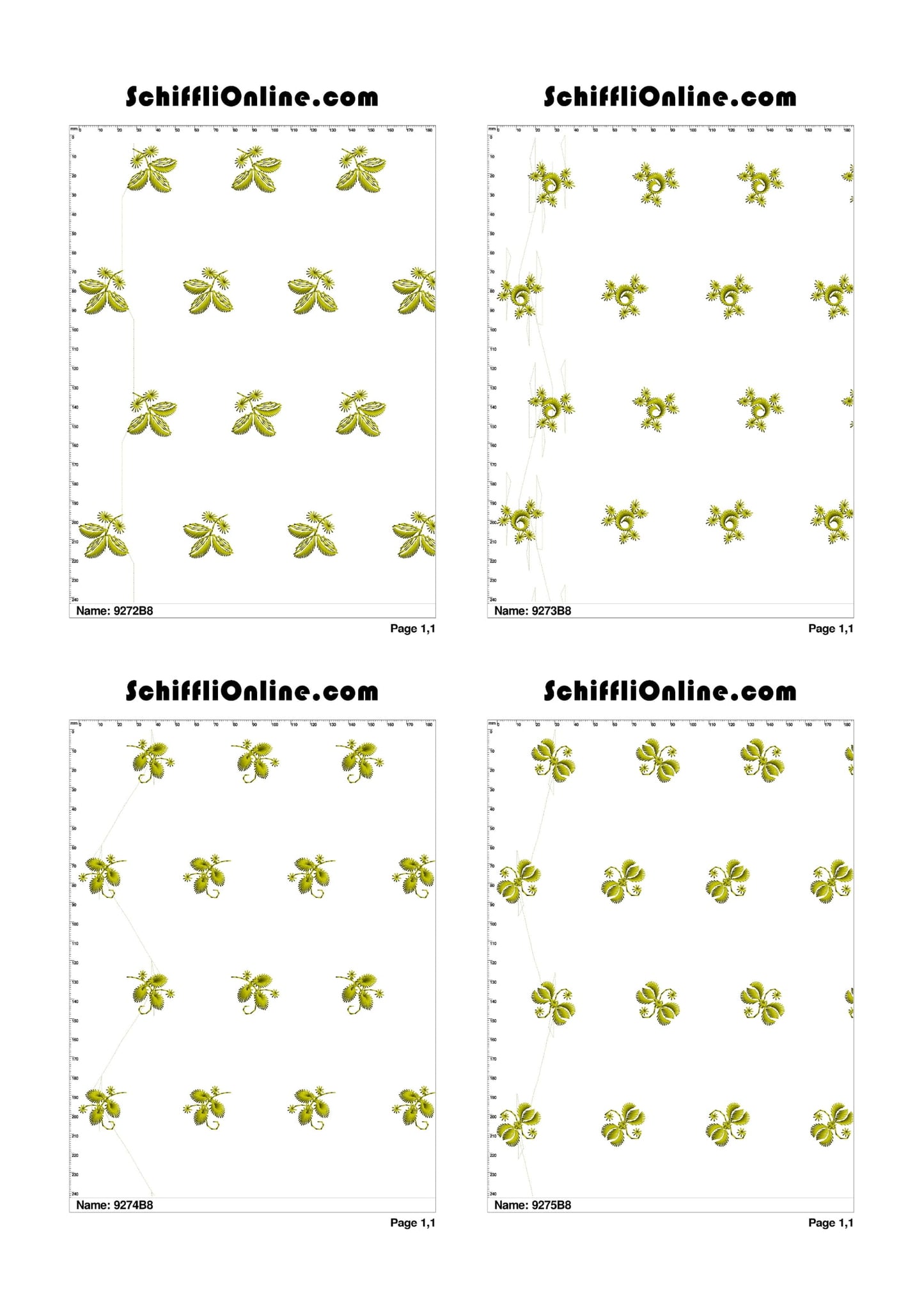 ALLOVER BORER 8X4 VOL 1 - 500 DESIGNS