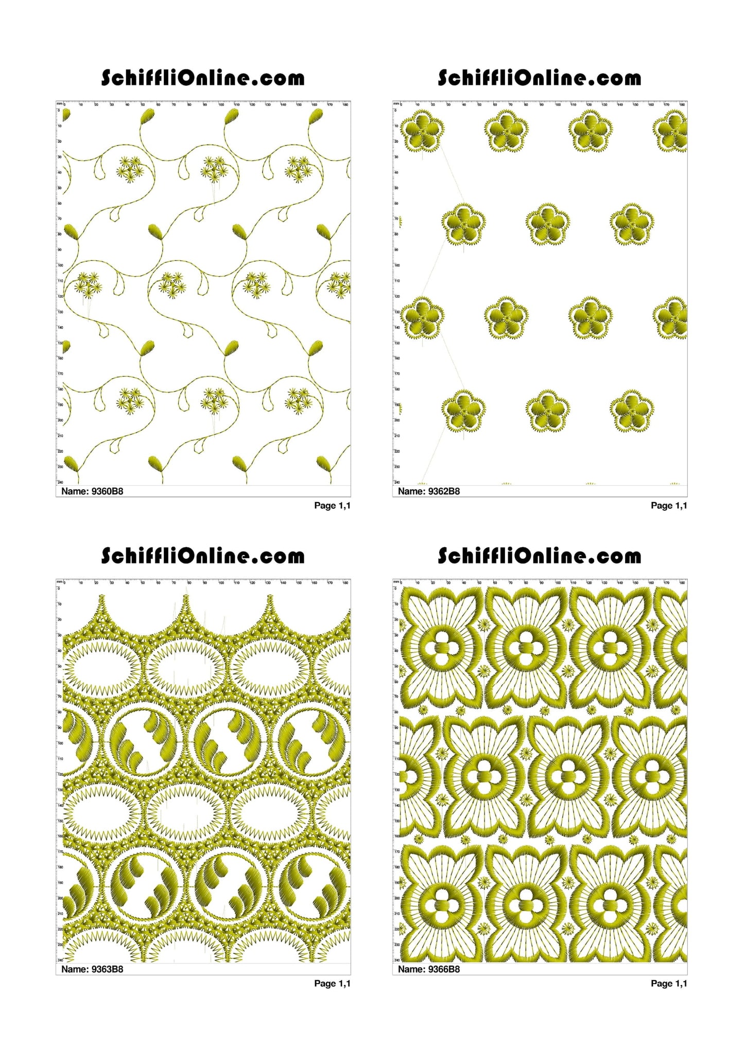 ALLOVER BORER 8X4 VOL 1 - 500 DESIGNS