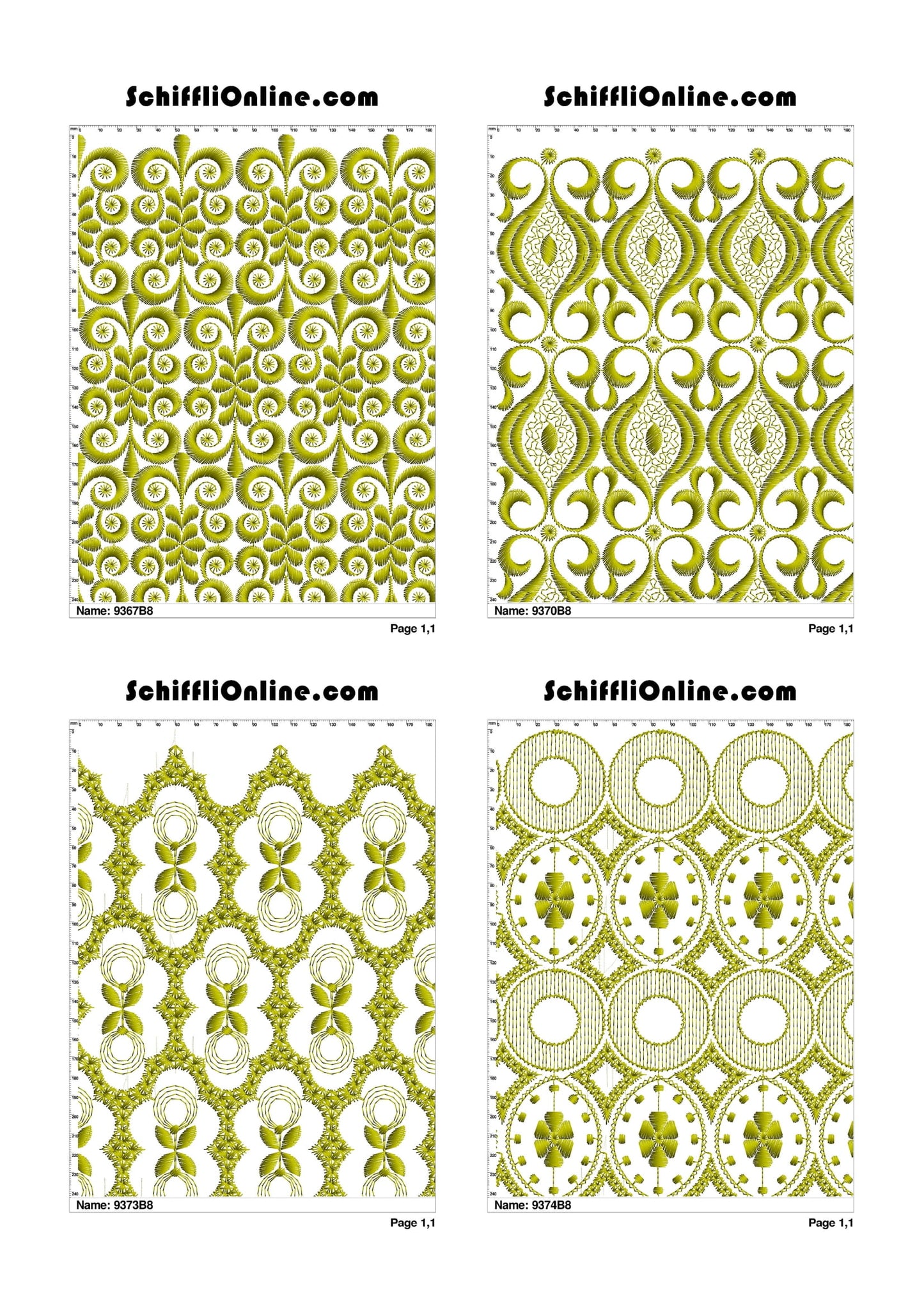 ALLOVER BORER 8X4 VOL 1 - 500 DESIGNS