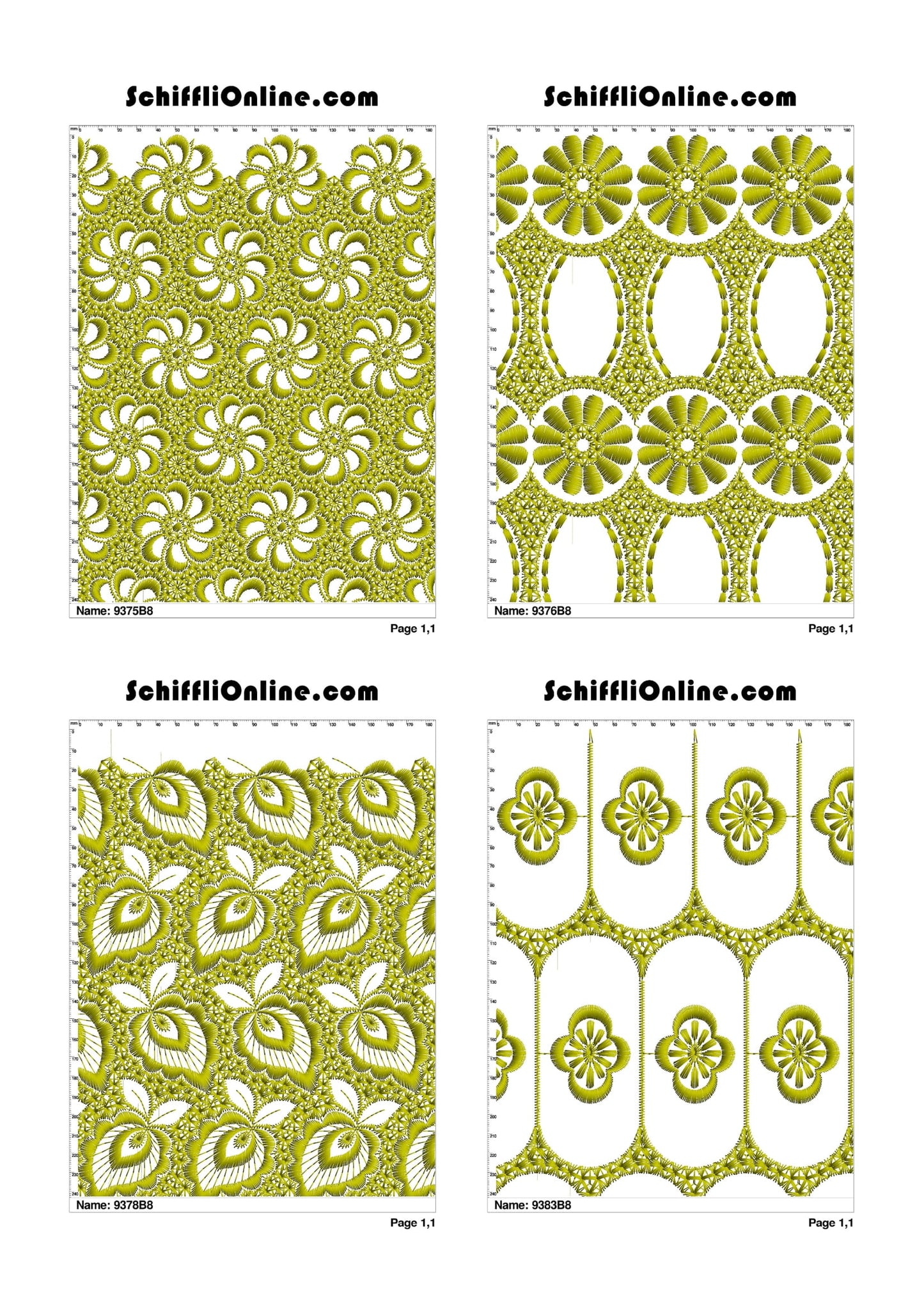 ALLOVER BORER 8X4 VOL 1 - 500 DESIGNS