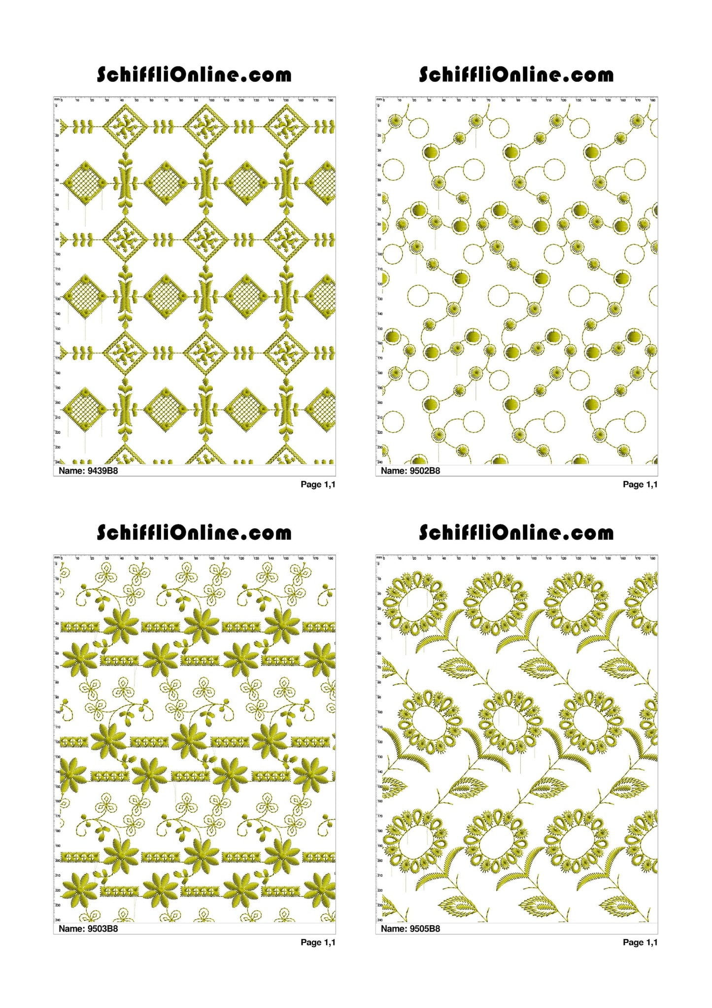 ALLOVER BORER 8X4 VOL 1 - 500 DESIGNS