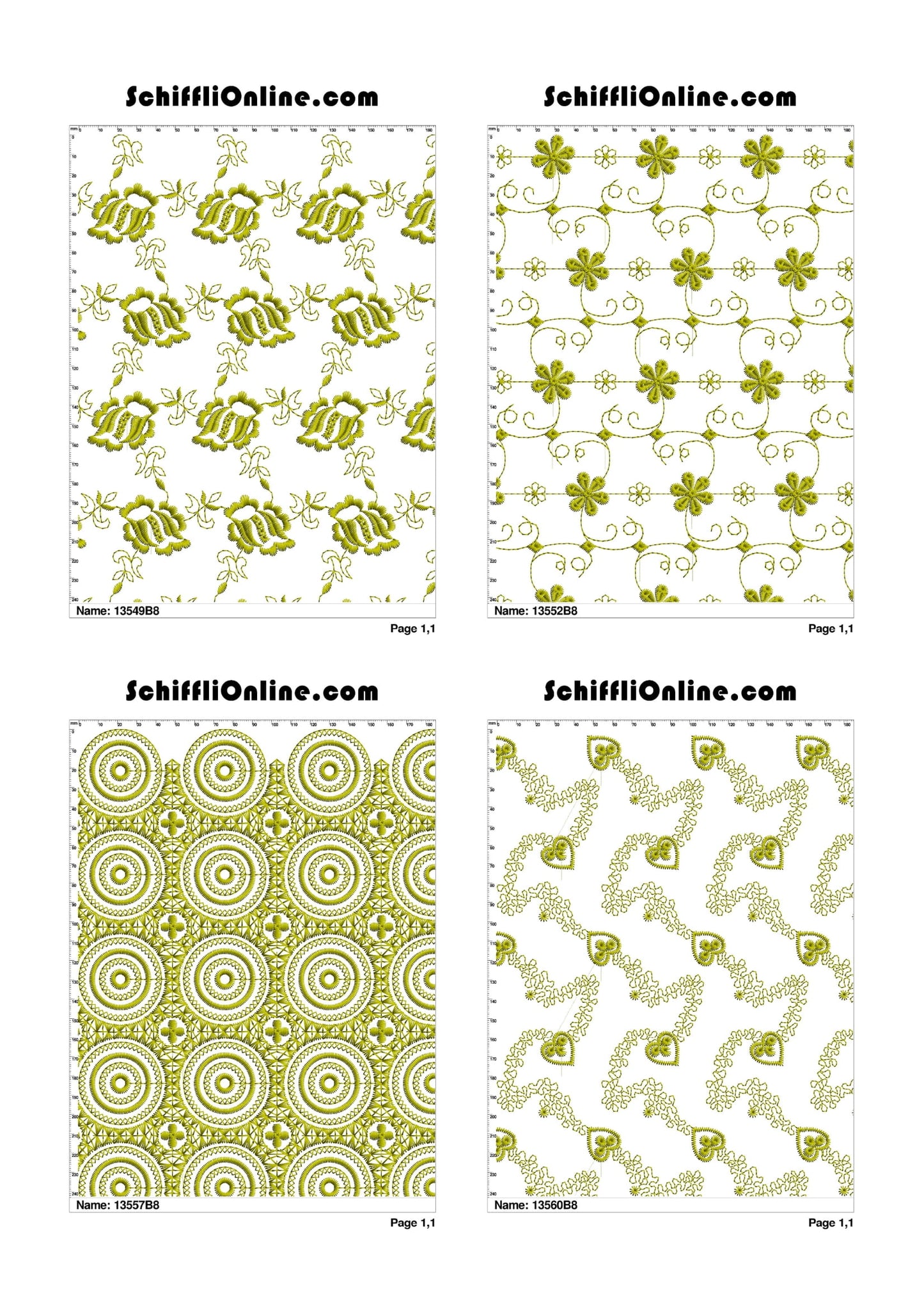 ALLOVER BORER 8X4 VOL 1 - 500 DESIGNS