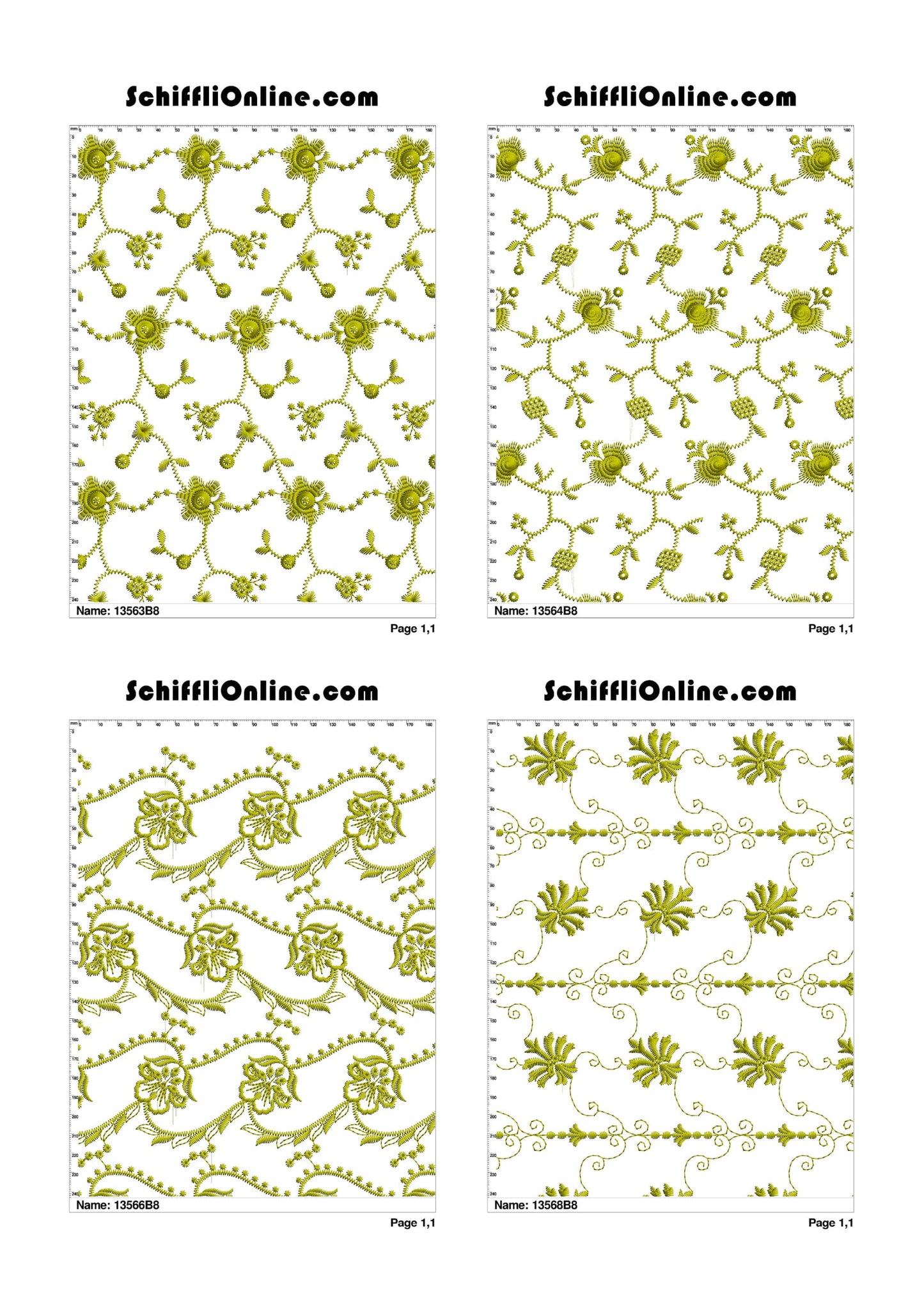 ALLOVER BORER 8X4 VOL 1 - 500 DESIGNS