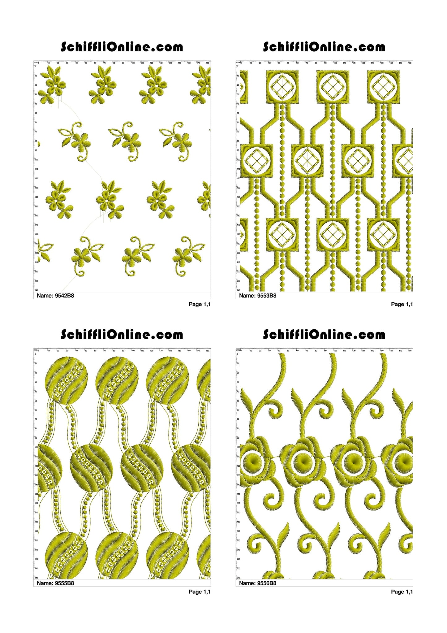 ALLOVER BORER 8X4 VOL 1 - 500 DESIGNS