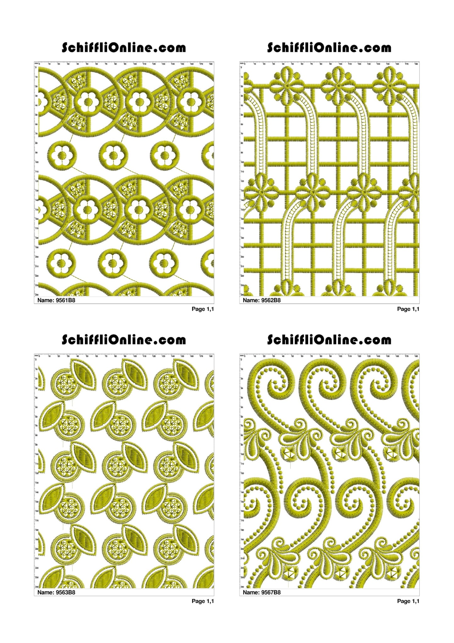 ALLOVER BORER 8X4 VOL 1 - 500 DESIGNS