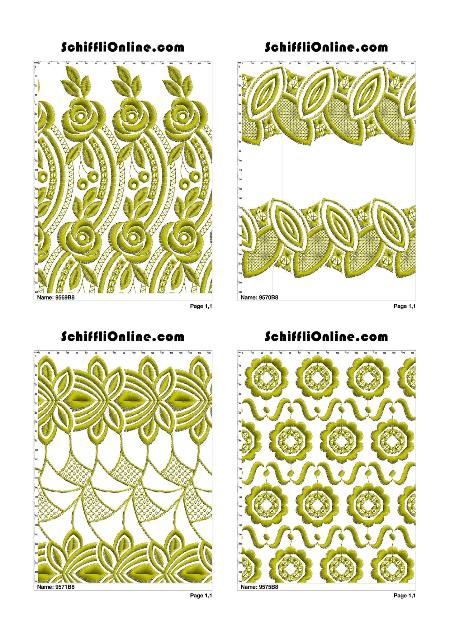 ALLOVER BORER 8X4 VOL 1 - 500 DESIGNS