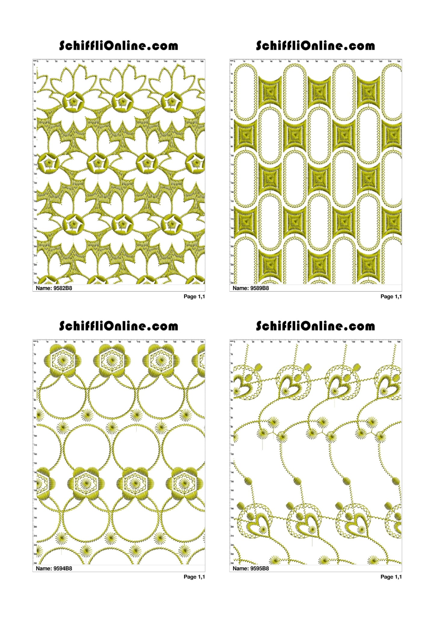 ALLOVER BORER 8X4 VOL 1 - 500 DESIGNS