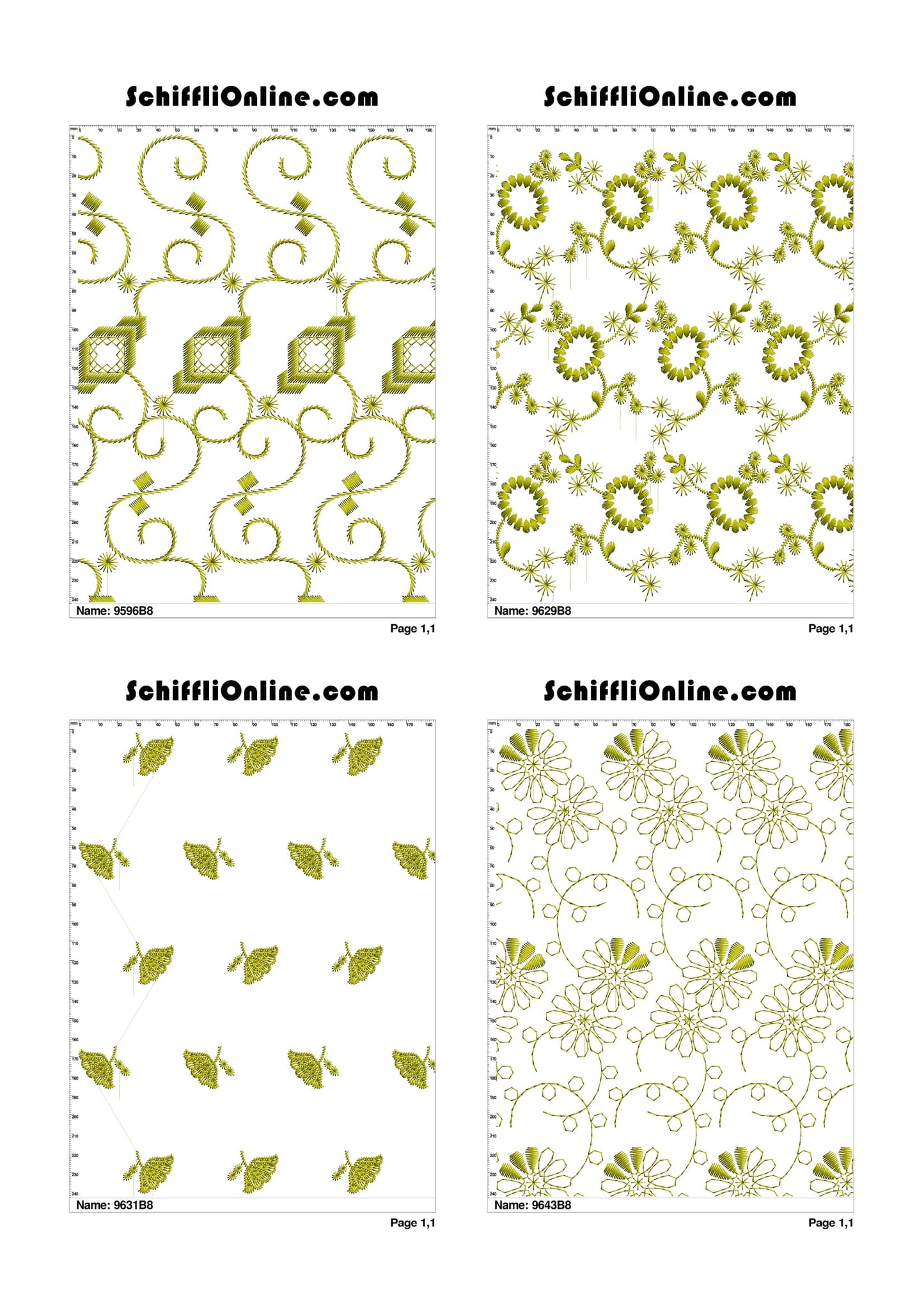 ALLOVER BORER 8X4 VOL 1 - 500 DESIGNS