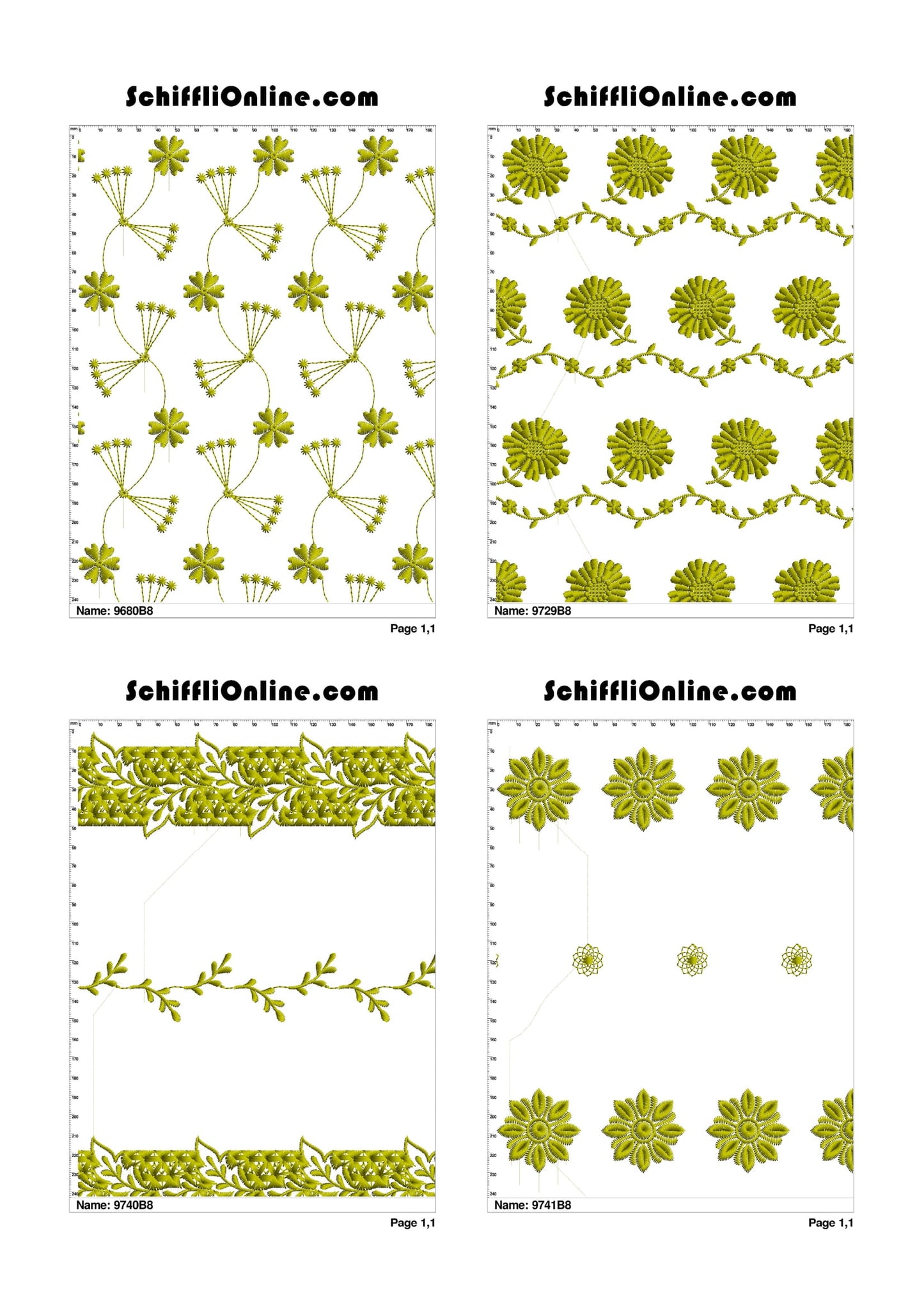 ALLOVER BORER 8X4 VOL 1 - 500 DESIGNS